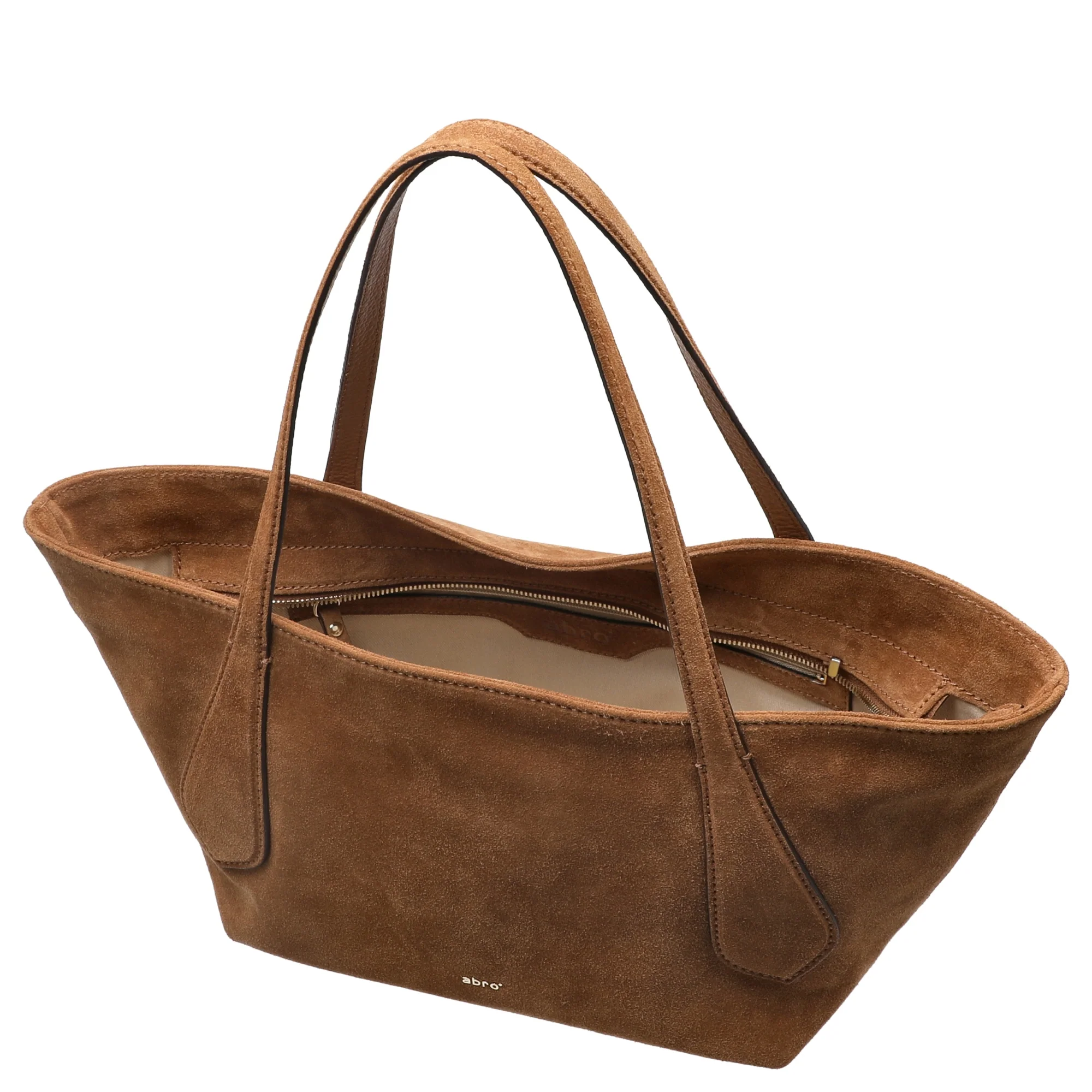 abro Carina Suede - Shopper 26 cm (cuoio) - Image 6