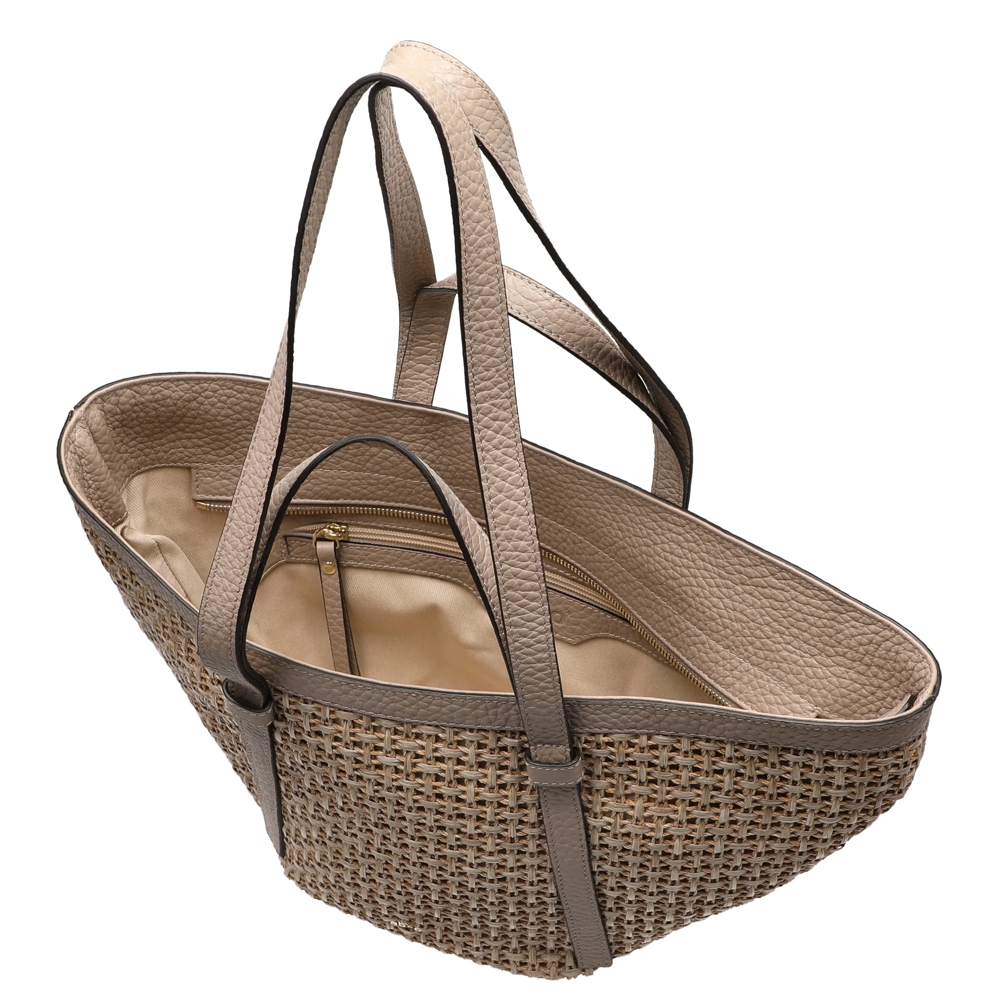 abro Cosmo Raffia - Shopper medium 44 cm (siena) - Image 6