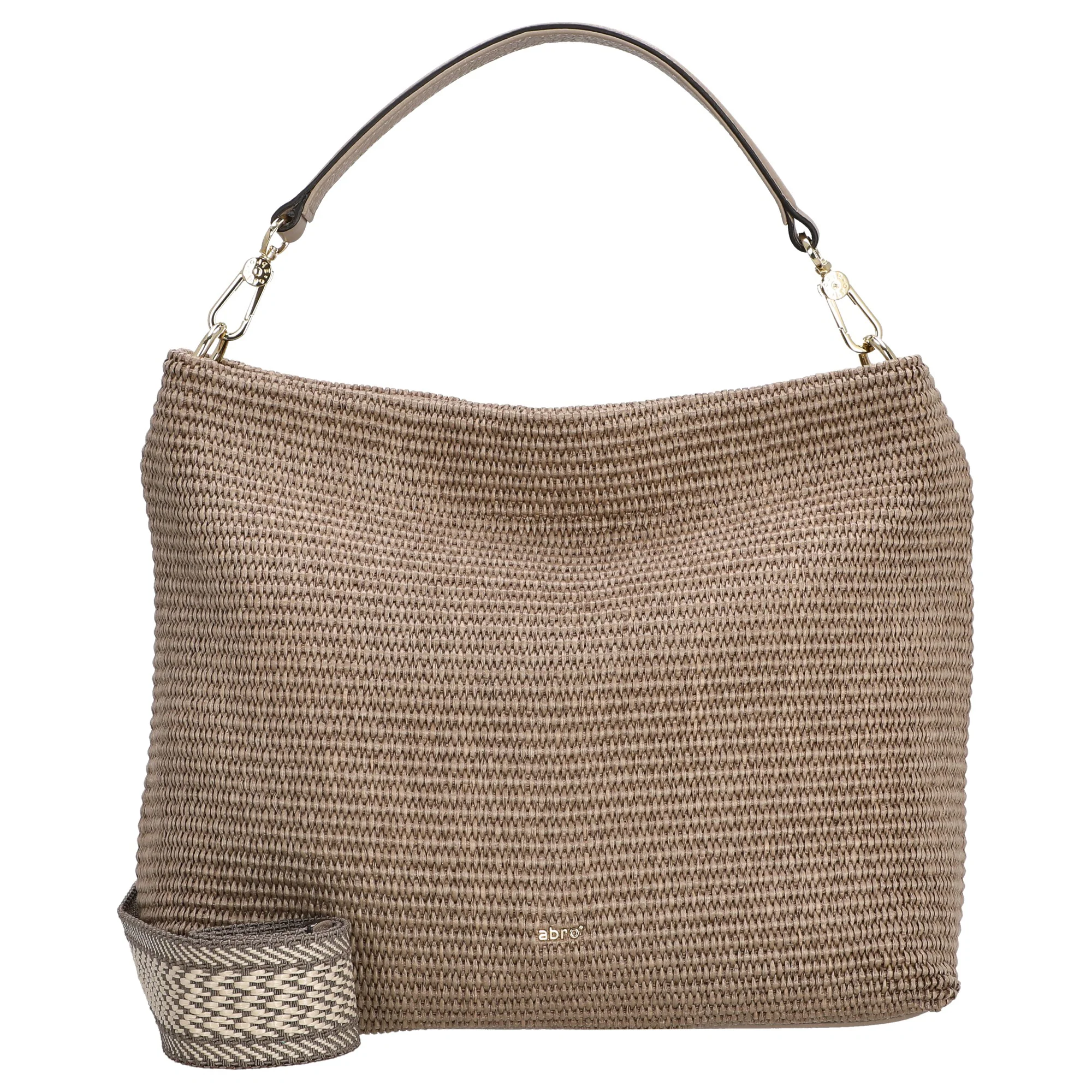 abro Kaia Raffia - Beuteltasche 32 cm (siena)