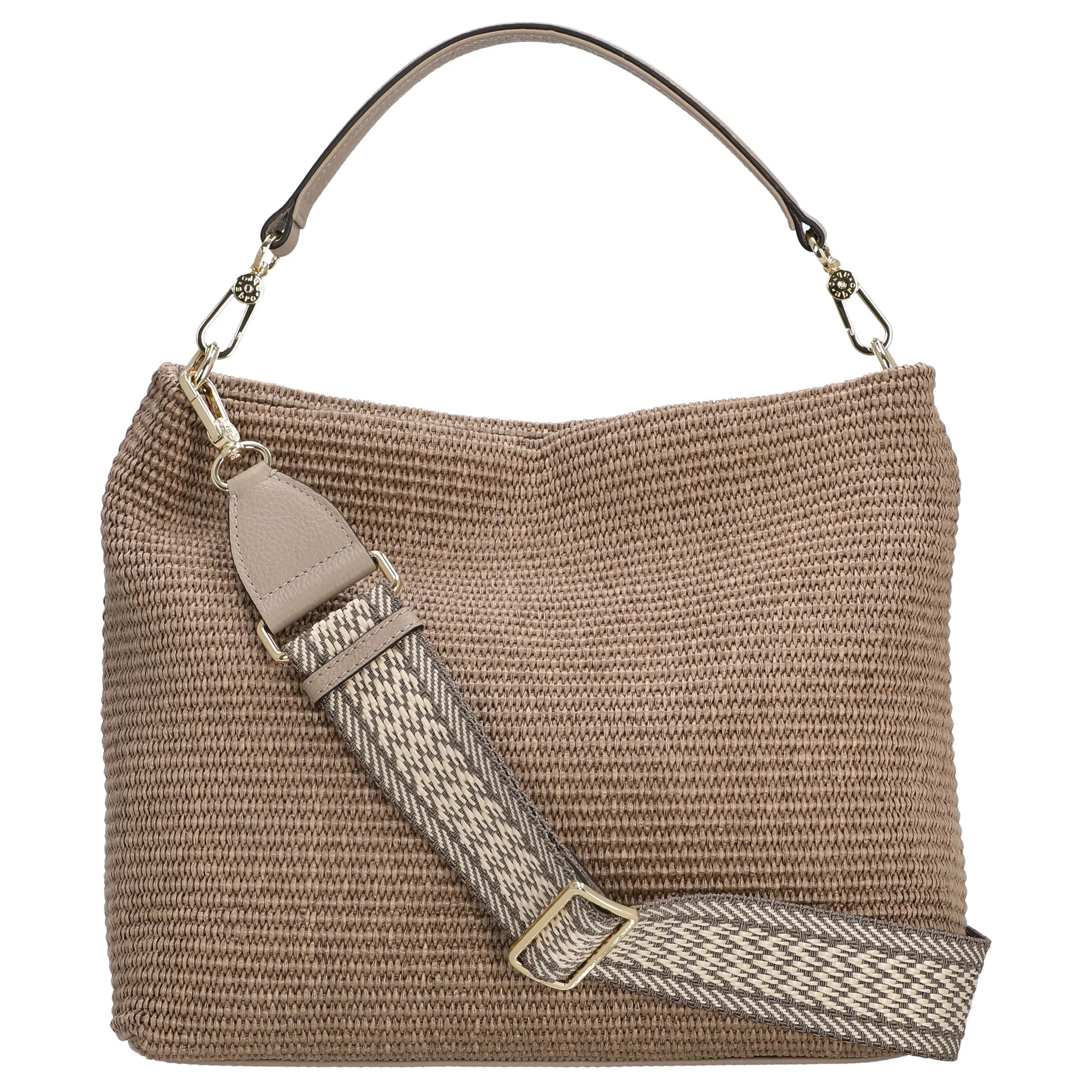 abro Kaia Raffia - Beuteltasche 32 cm (siena) - Image 4
