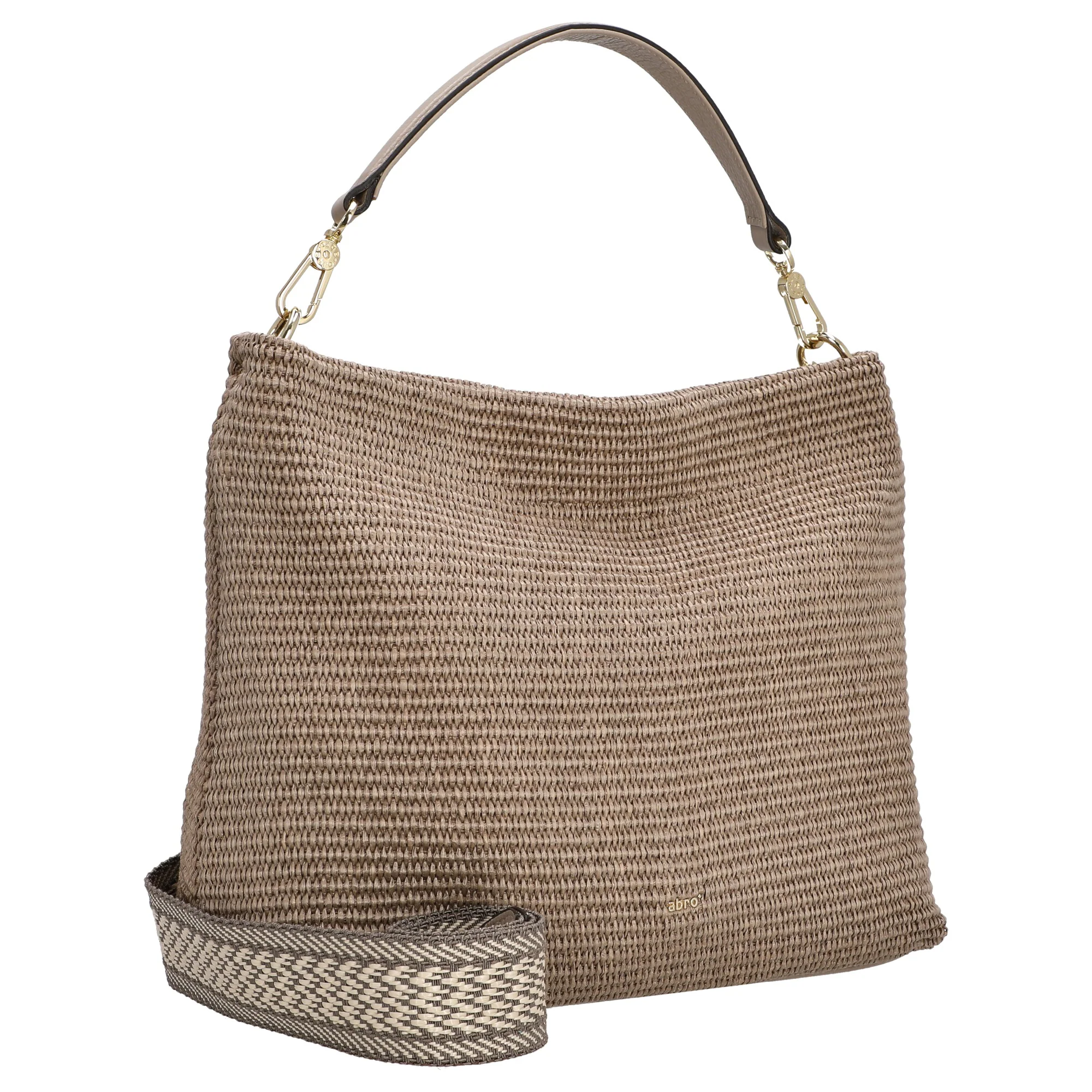 abro Kaia Raffia - Beuteltasche 32 cm (siena) - Image 5