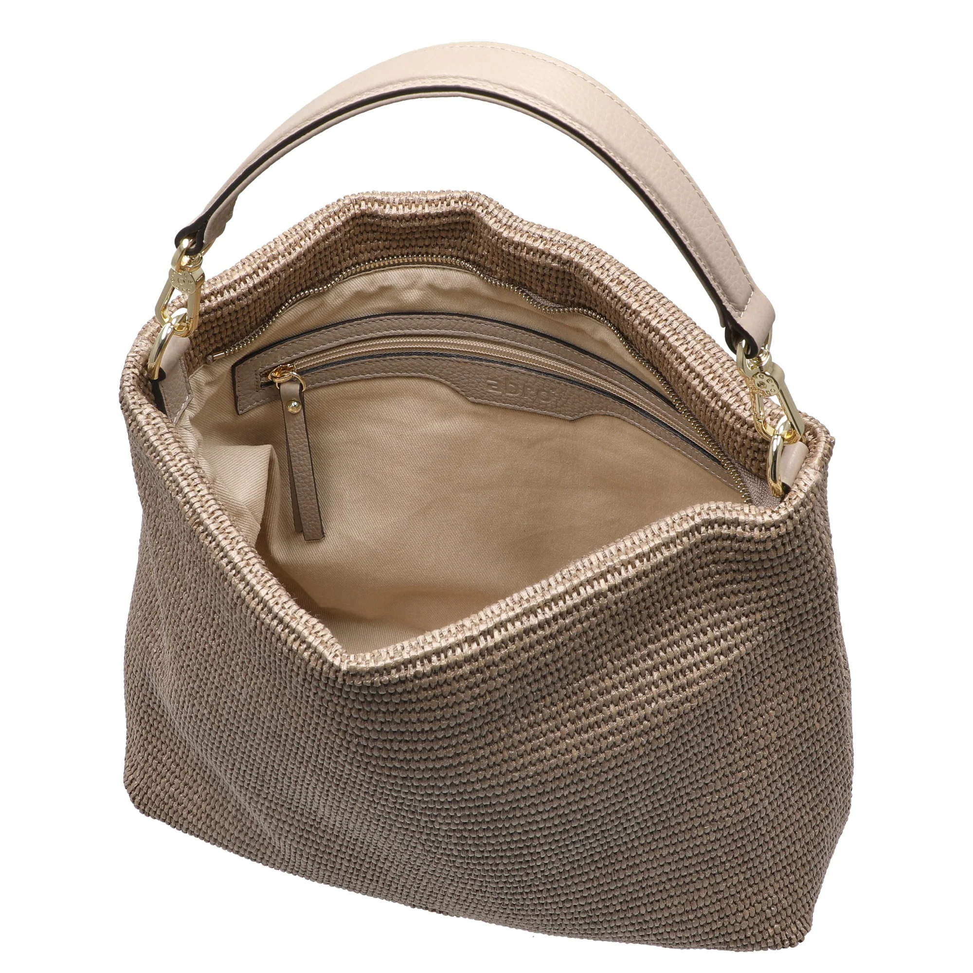 abro Kaia Raffia - Beuteltasche 32 cm (siena) - Image 6