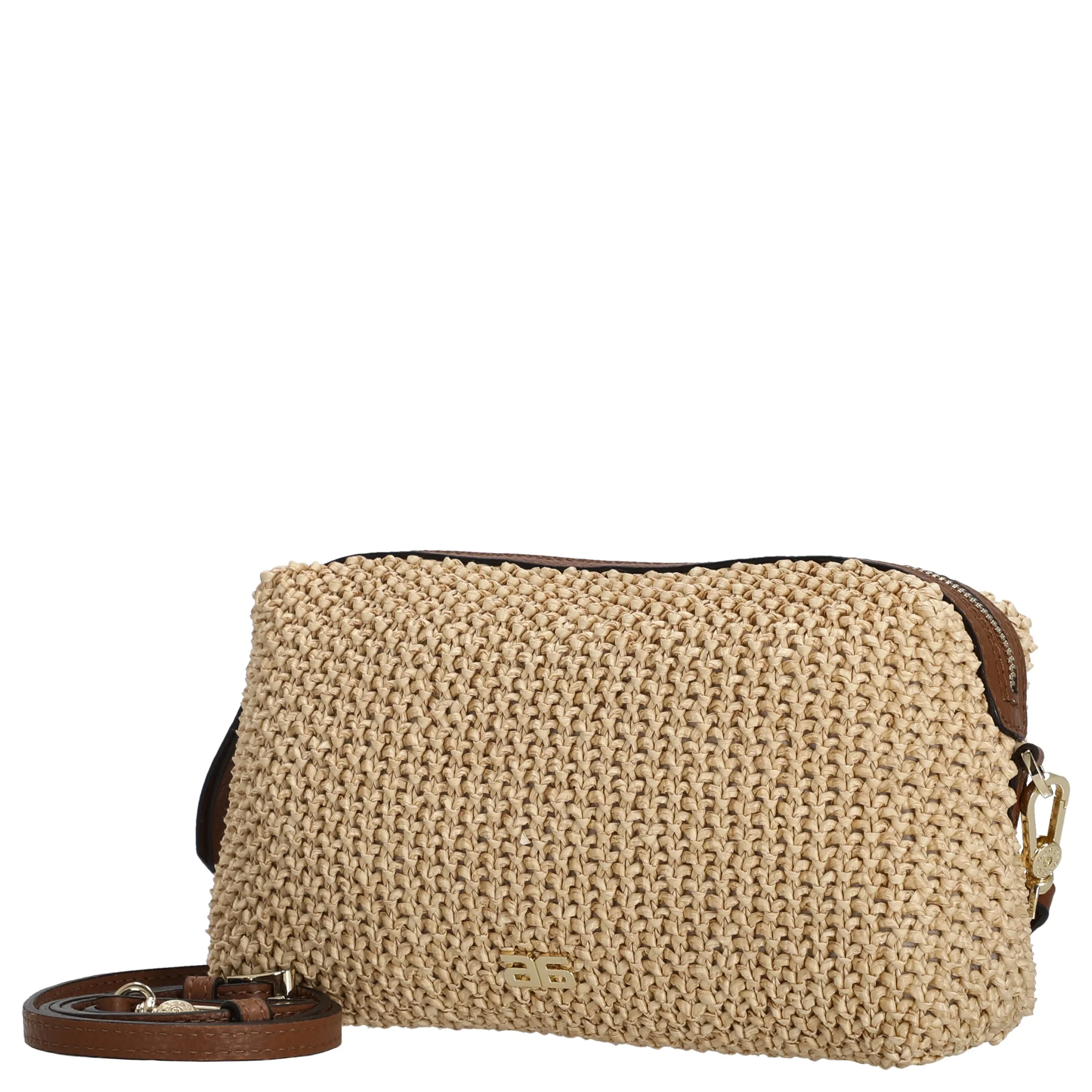 abro Kaia Raffia Maglia - Umhängetasche 22 cm (natural-nut) - Image 2