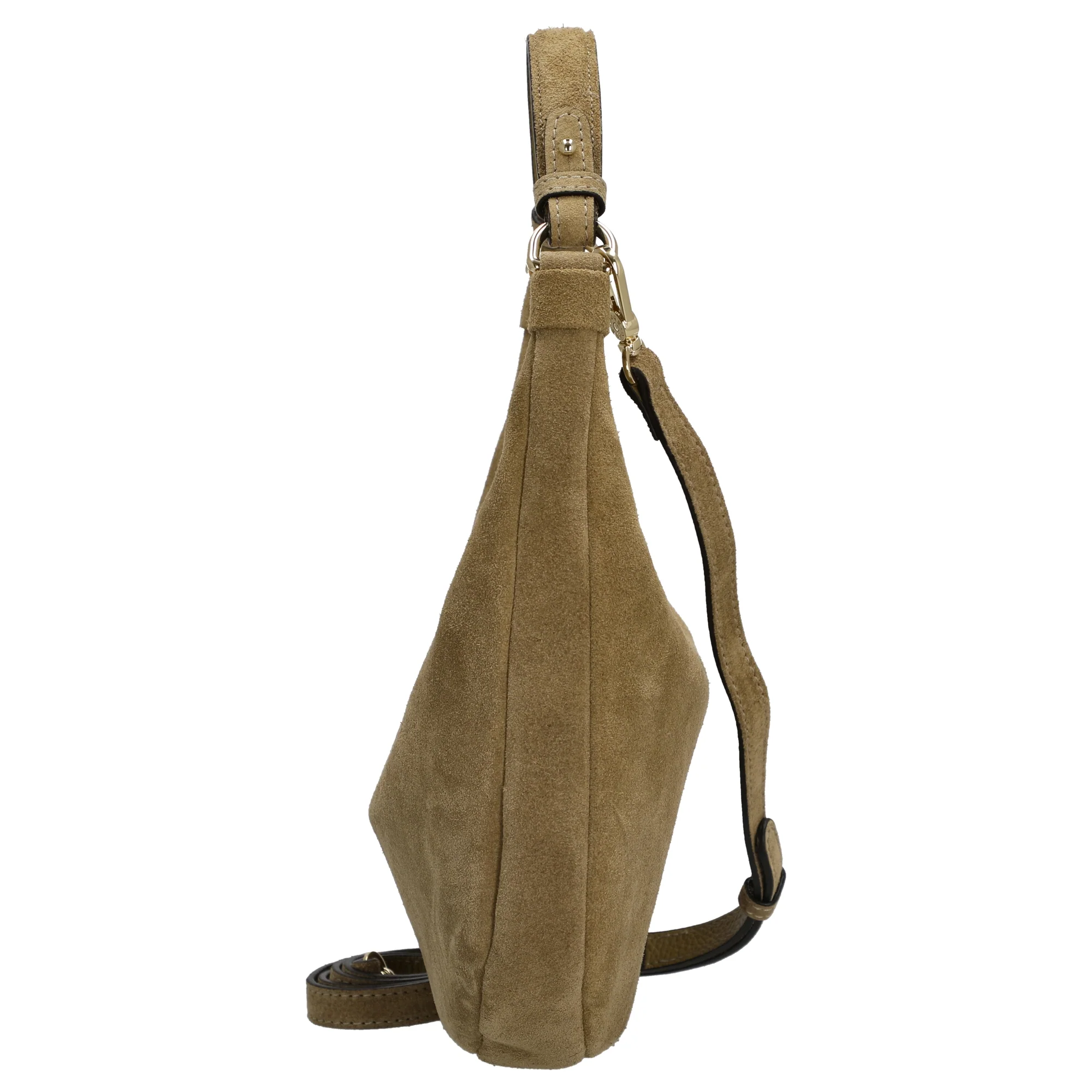 abro Nana Suede - Schultertasche Mini 27.5 cm (mud) - Image 3