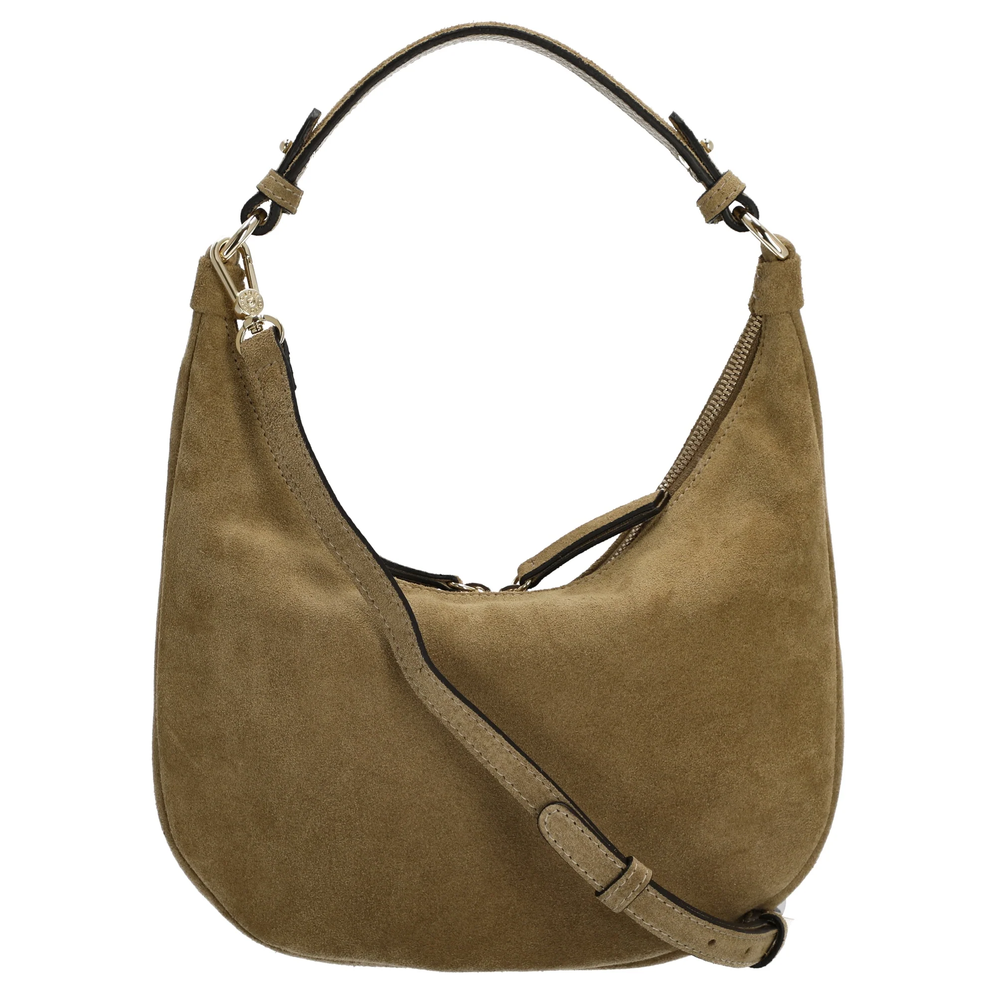 abro Nana Suede - Schultertasche Mini 27.5 cm (mud) - Image 4