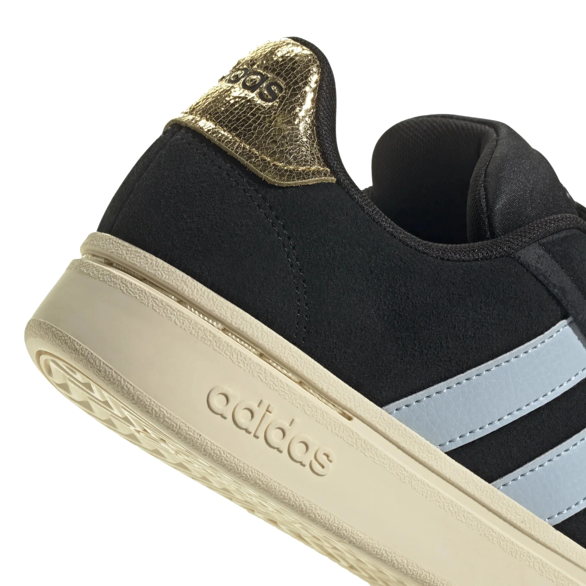 adidas Grand Court Alpha 00s Sneaker - Schuh Women (core black/wonder blue/gold met., 38) - Image 8