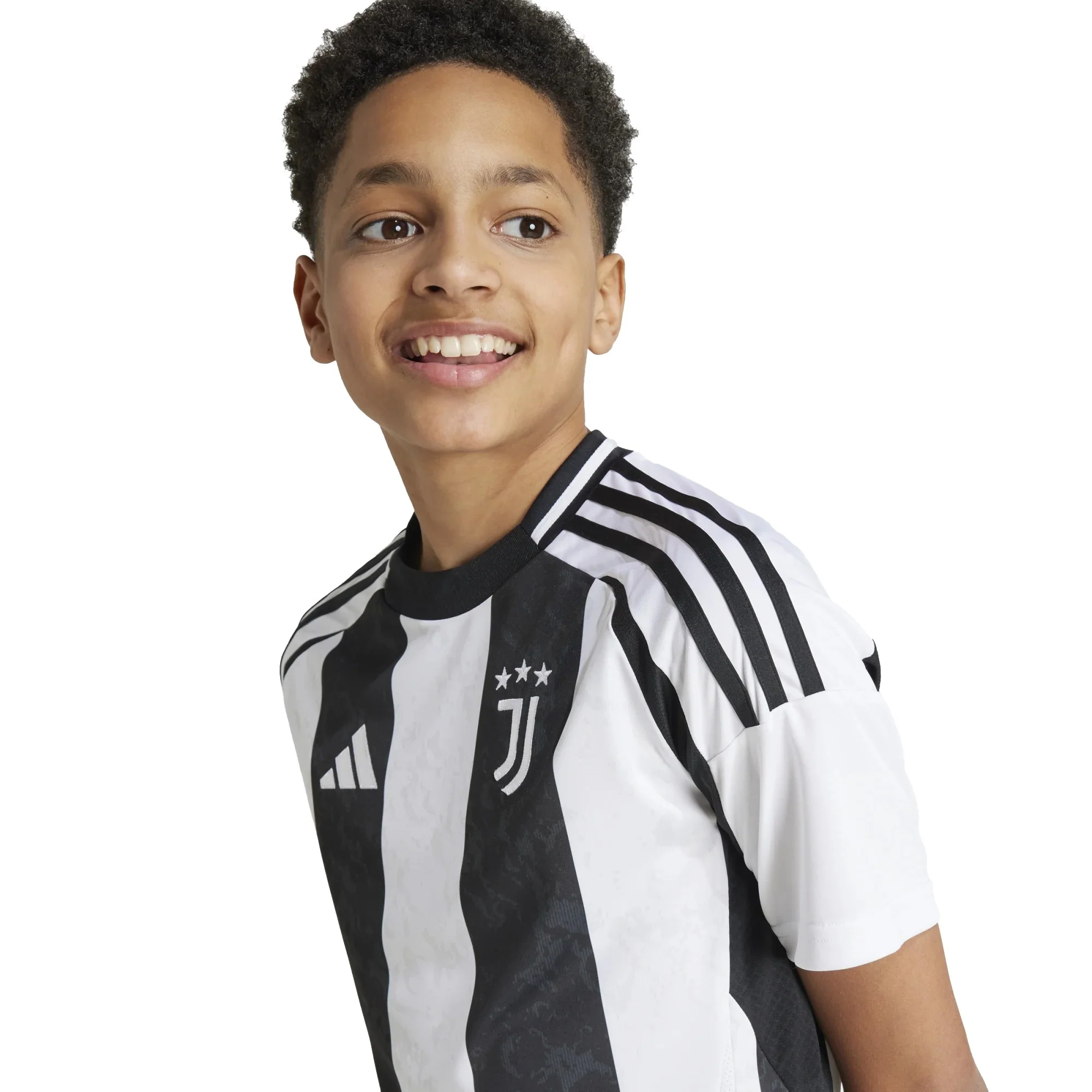 adidas Juventus Turin Fußball - Jr. Heimtrikot 24/25 (white/black, 176) - Image 4
