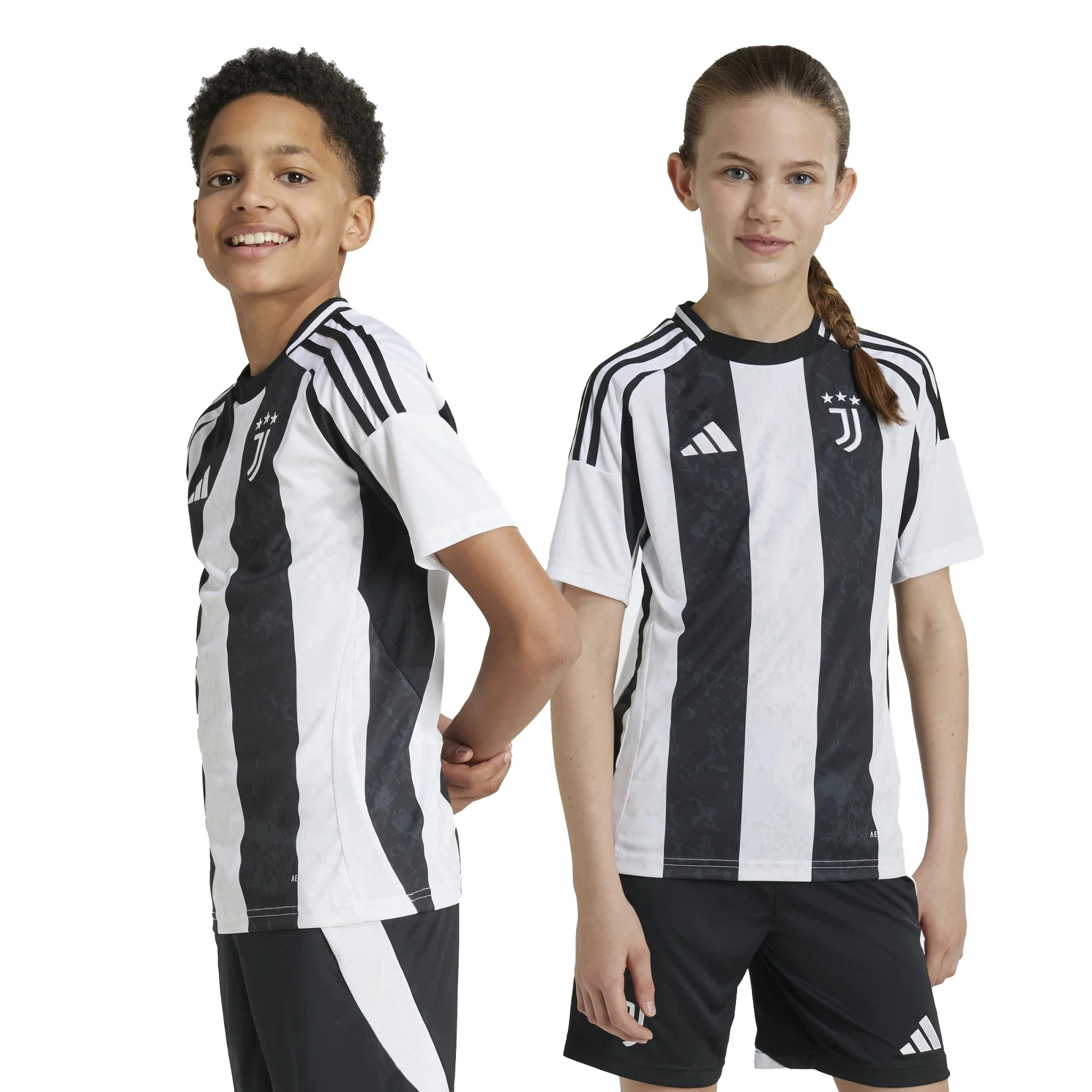 adidas Juventus Turin Fußball - Jr. Heimtrikot 24/25 (white/black, 176) - Image 7