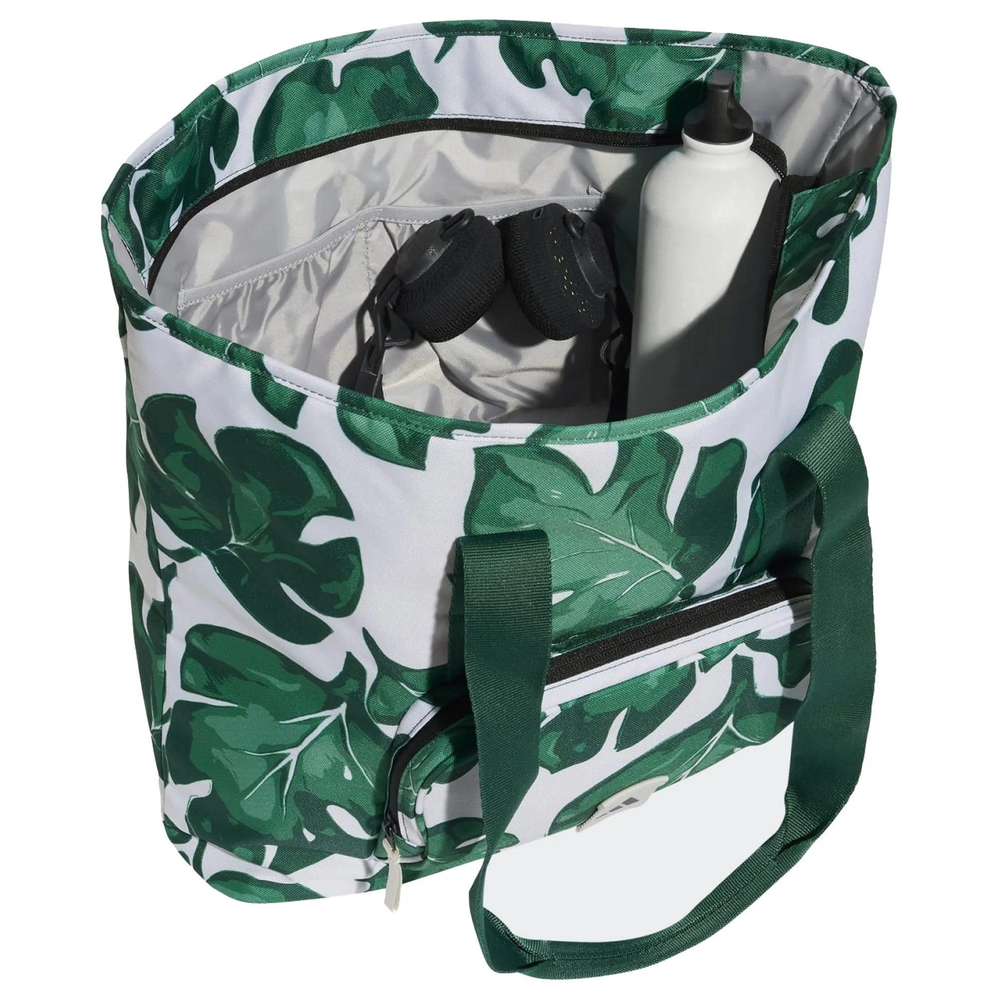 adidas Leaf Print Women - Tragetasche (orbit grey/collegiate green/green/semi court green) - Image 4