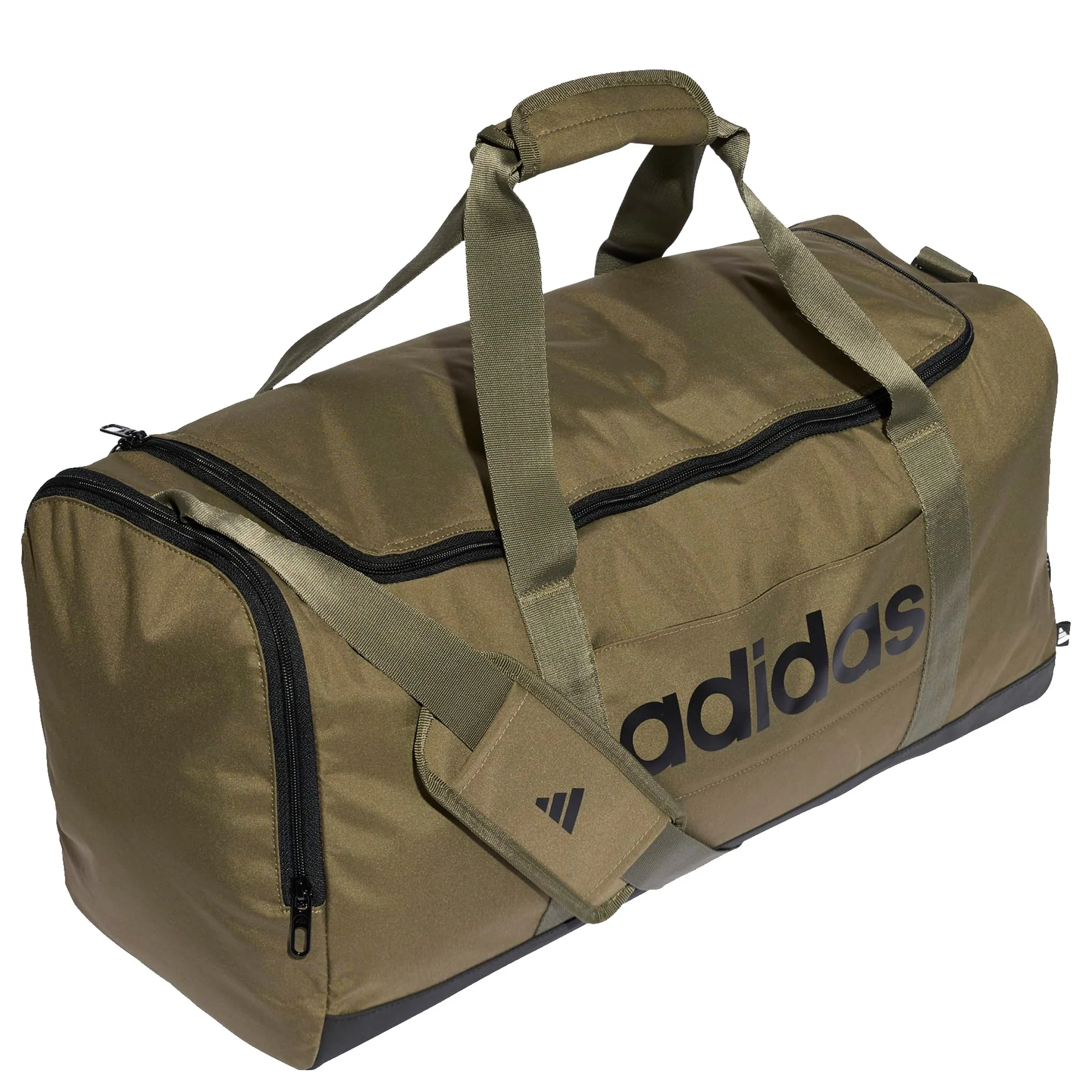 adidas Linear - Sporttasche M 56 cm (olive str/black) - Image 2