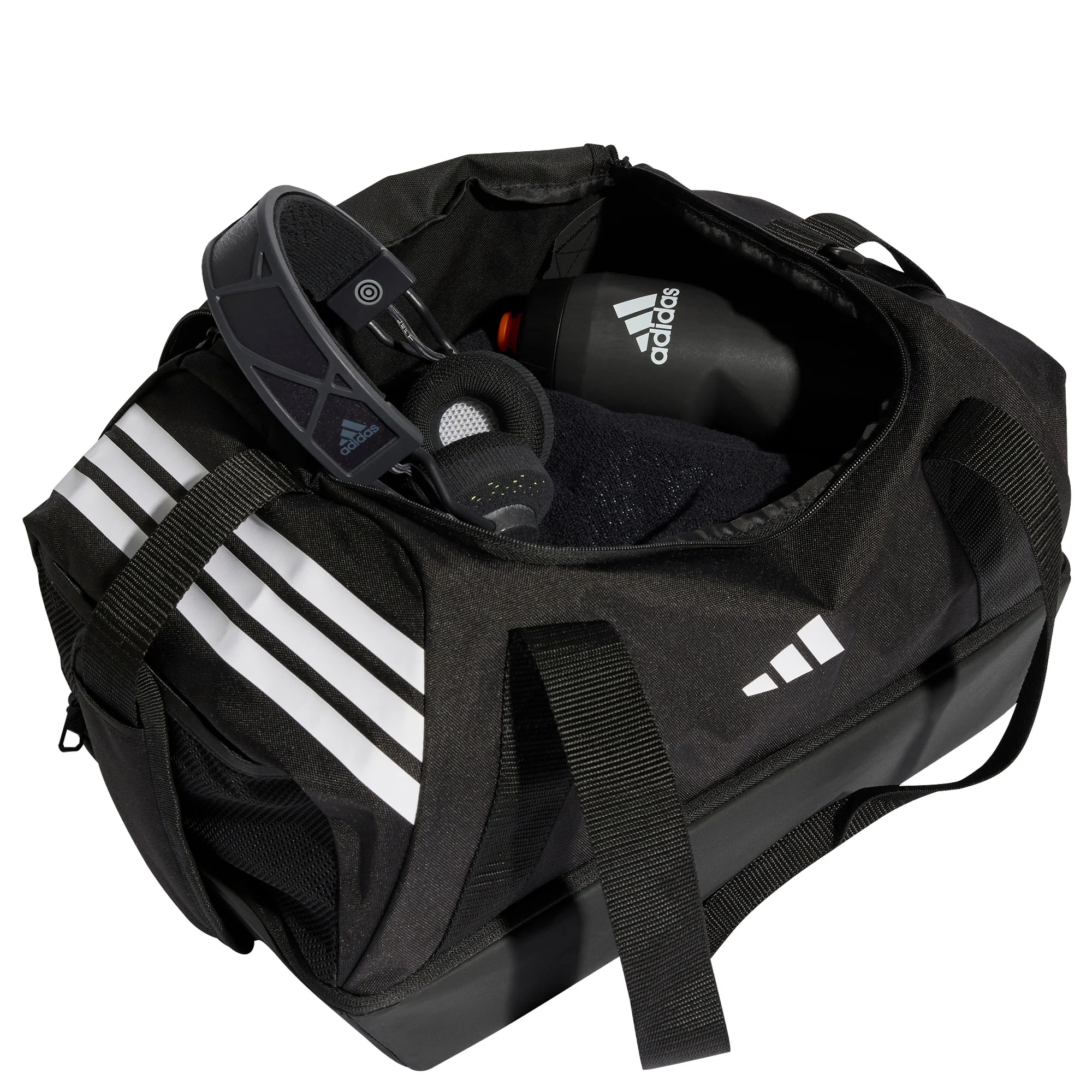 adidas Tiro Duffle Bag Small - Sporttasche 49.5 cm (Bodenfach) (black/white) - Image 4