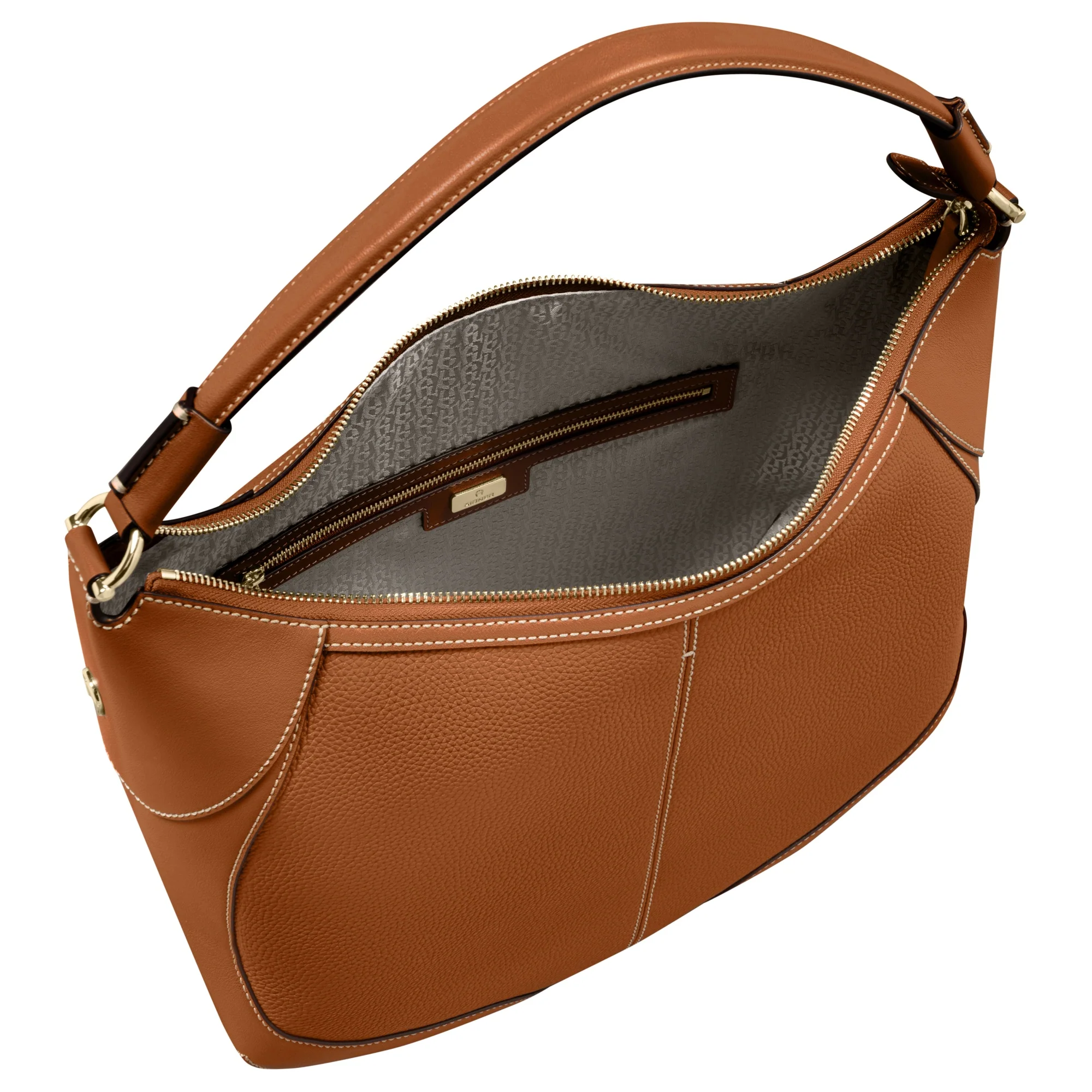 Aigner Ambra L - Beuteltasche 39 cm (cognac brown) - Image 3