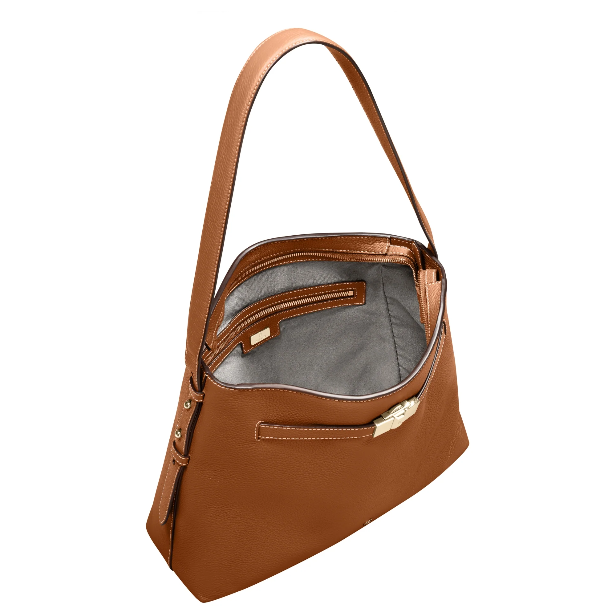 Aigner Farah M - Schultertasche 37 cm (cognac brown) - Image 3