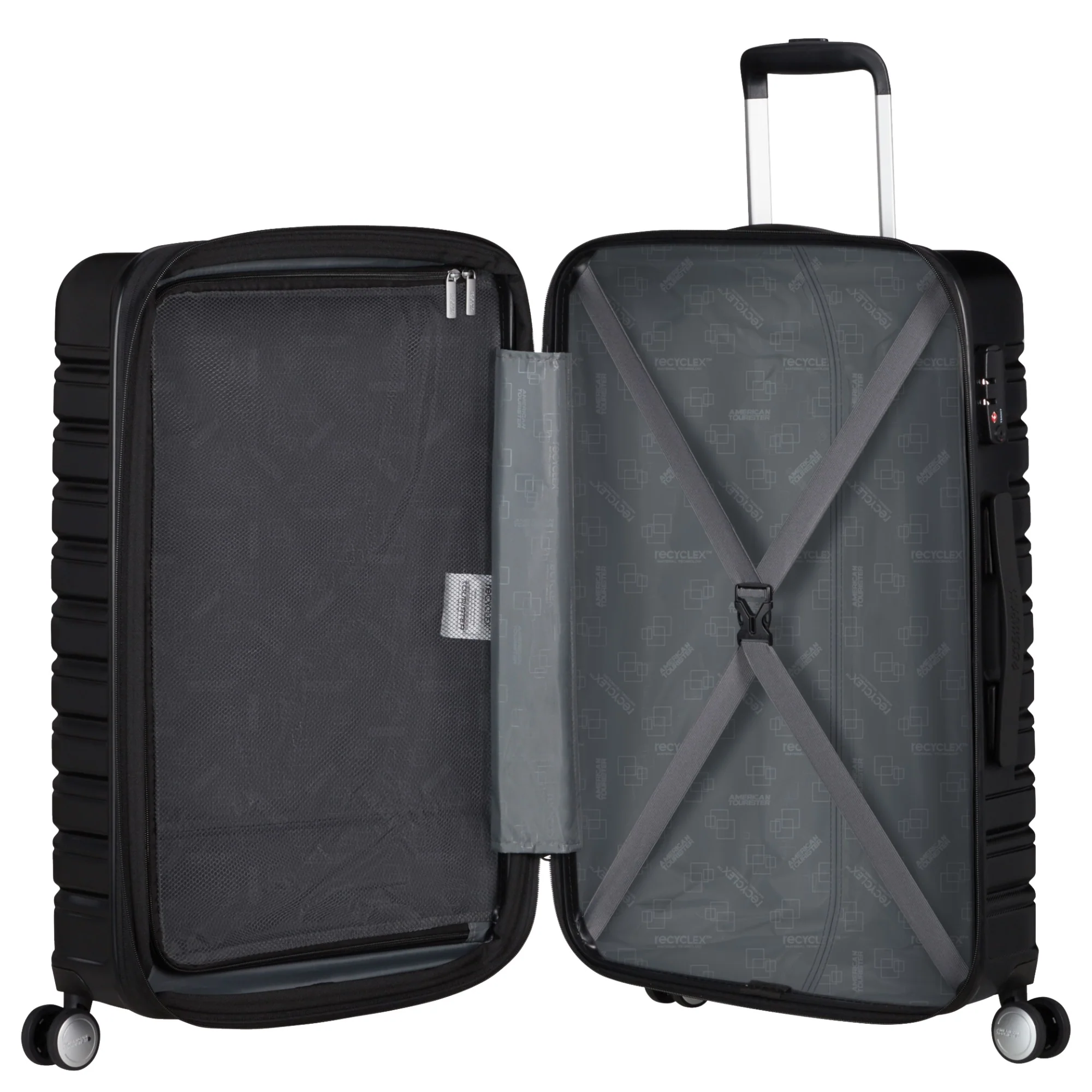 American Tourister Flashline - 4-Rollen-Trolley 67 cm erw. (schwarz) - Image 5