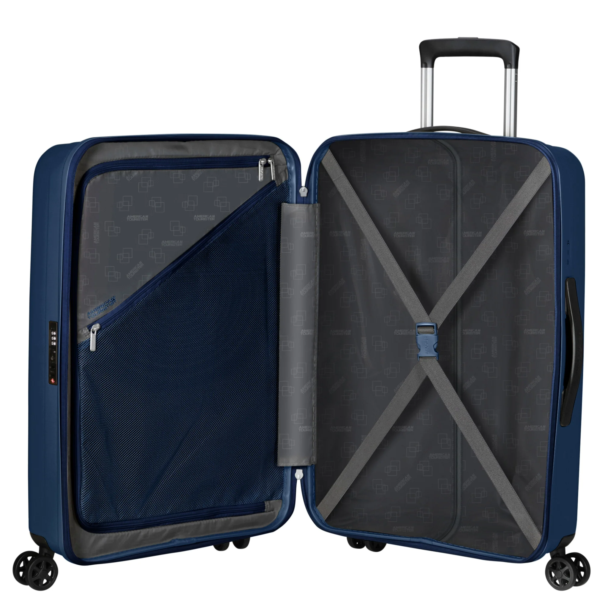 American Tourister Rejoy - 4-Rollen-Trolley 68 cm (blau) - Image 6