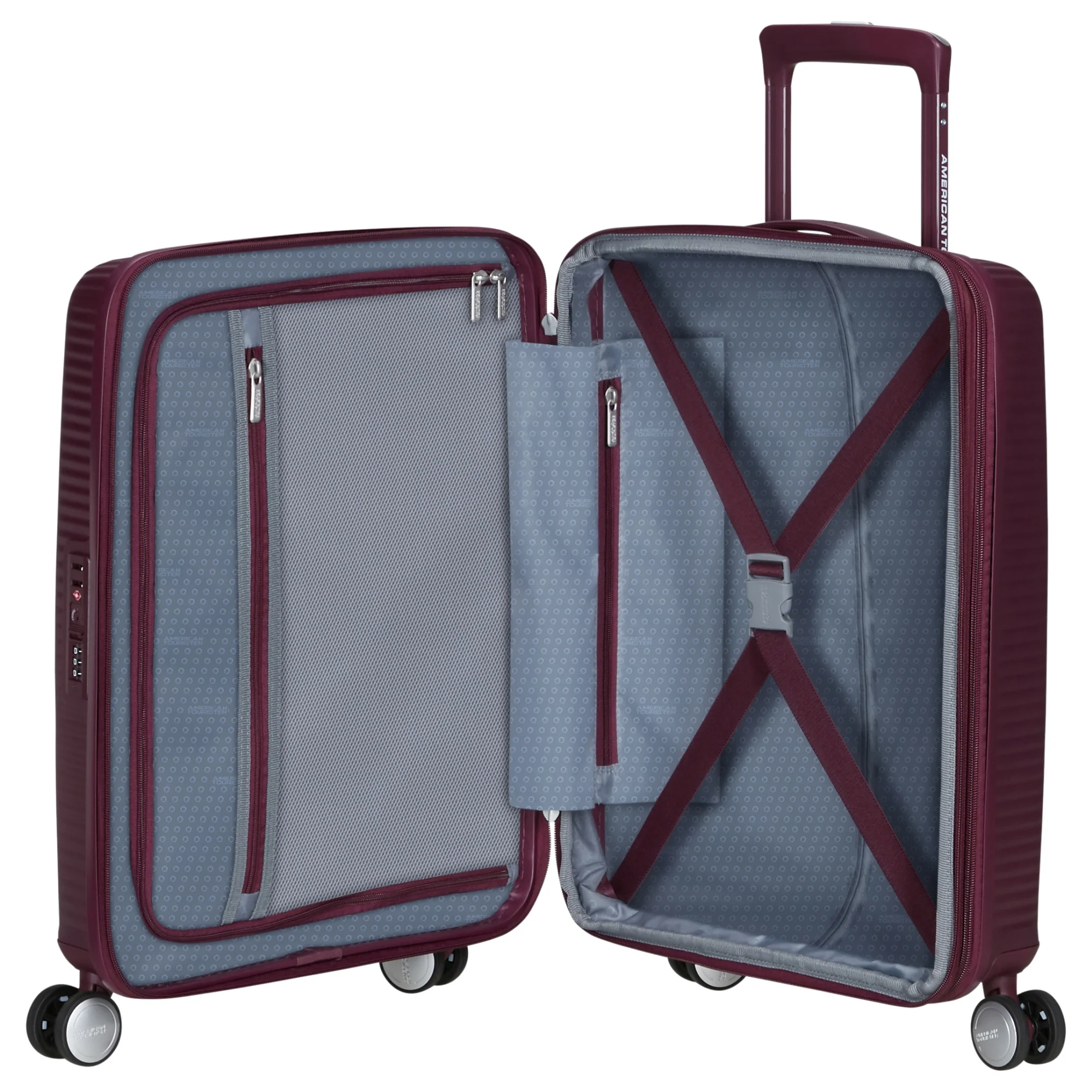 American Tourister Soundbox - 4-Rollen-Kabinentrolley 55 cm (wild cherry) - Image 7