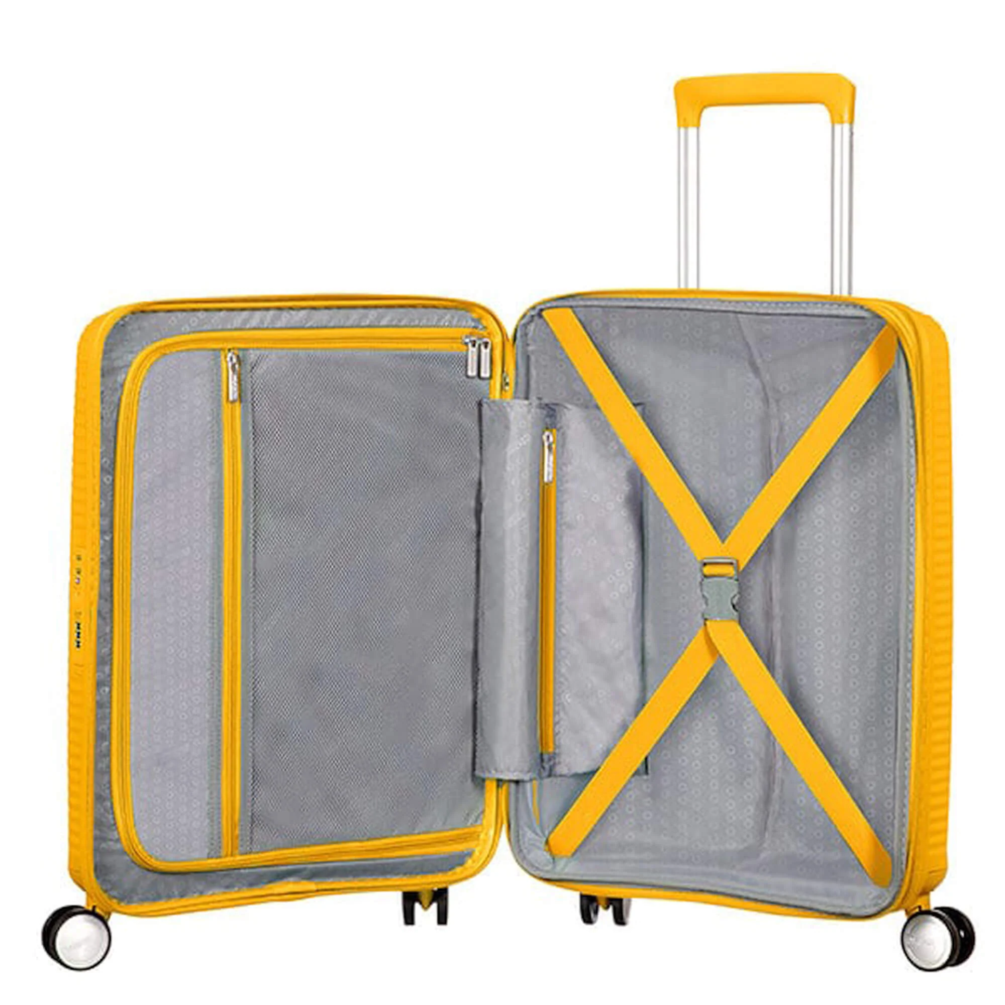 American Tourister Soundbox - 4-Rollen-Kabinentrolley 55 cm erw. (gelb) - Image 2