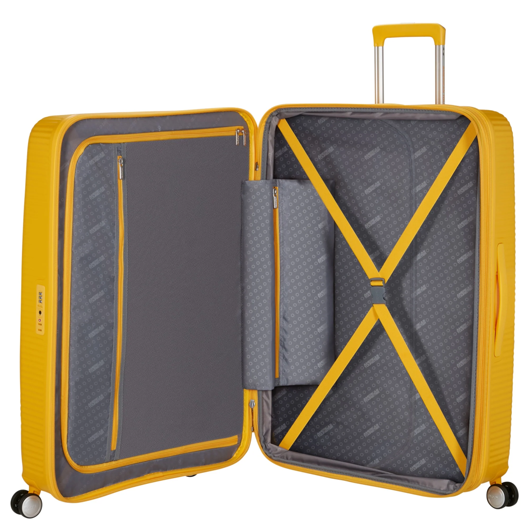 American Tourister Soundbox - 4-Rollen-Trolley 80 cm erw. (gelb) - Image 7
