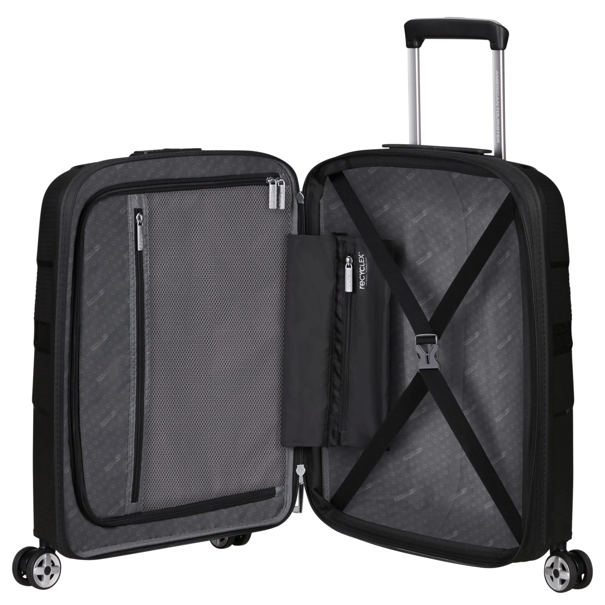 American Tourister Starvibe - 4-Rollen-Kabinentrolley 55 cm erw. (schwarz) - Image 6