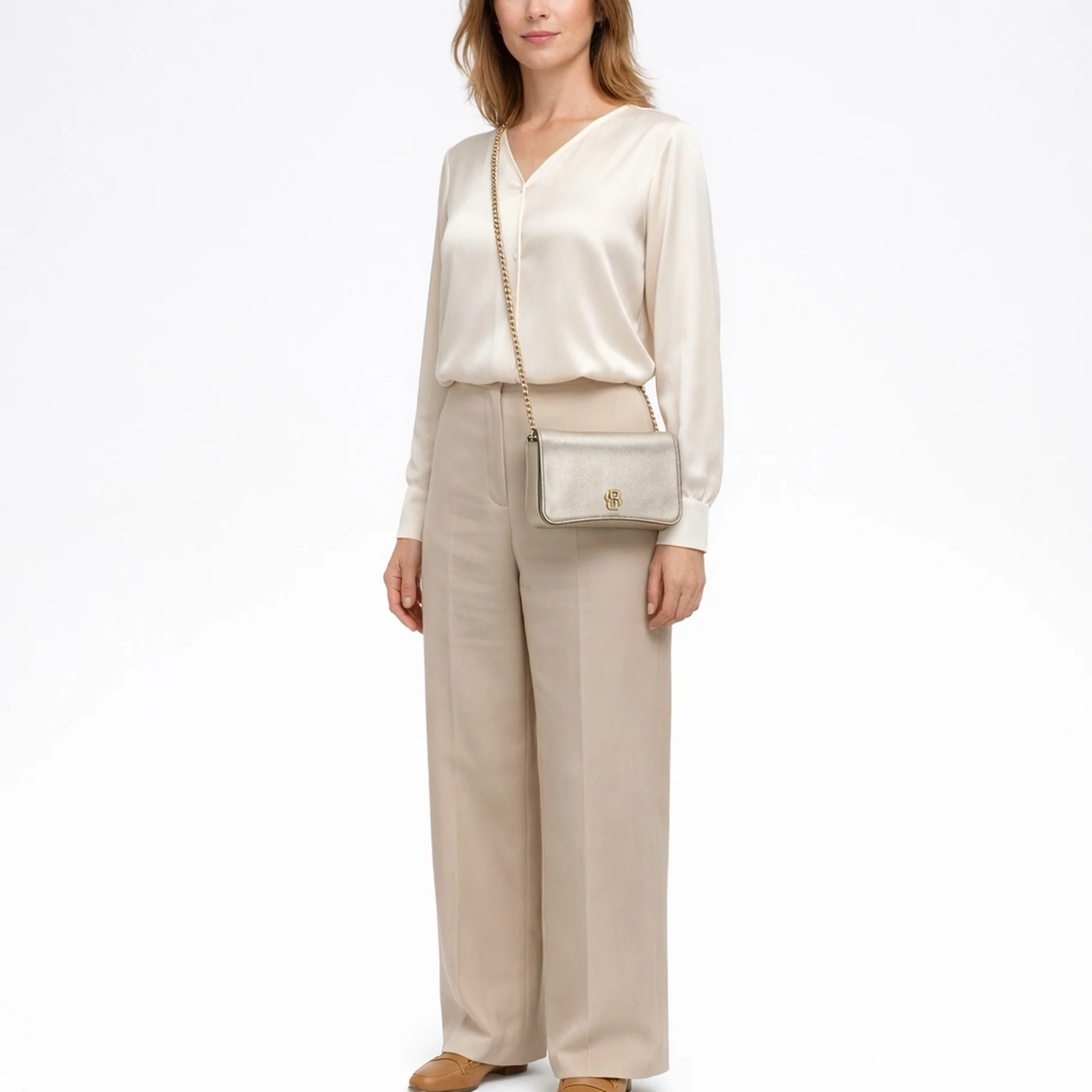 BOSS Beyond Clutch - Umhängetasche 21 cm (gold) - Image 8