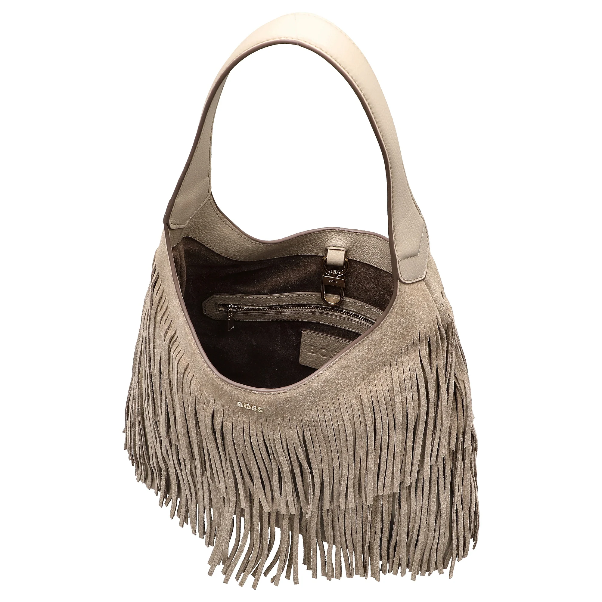BOSS Lenah Hobo - Schultertasche 39.5 cm (light beige) - Image 6