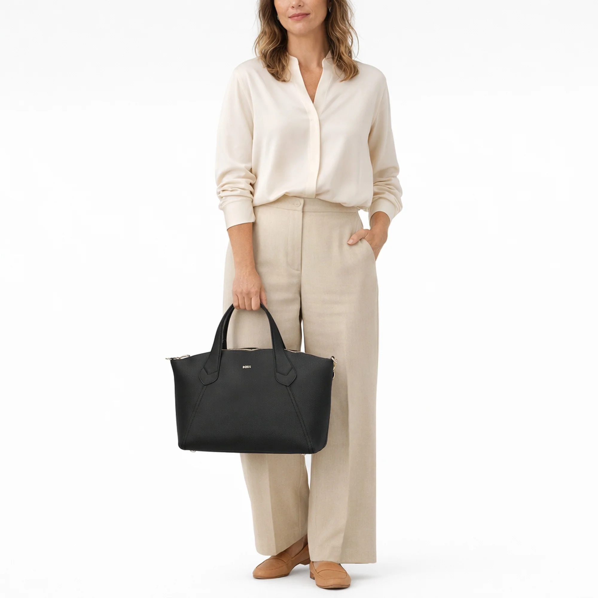 BOSS Lenah Zip Tote M - Henkeltasche 32 cm (black) - Image 7