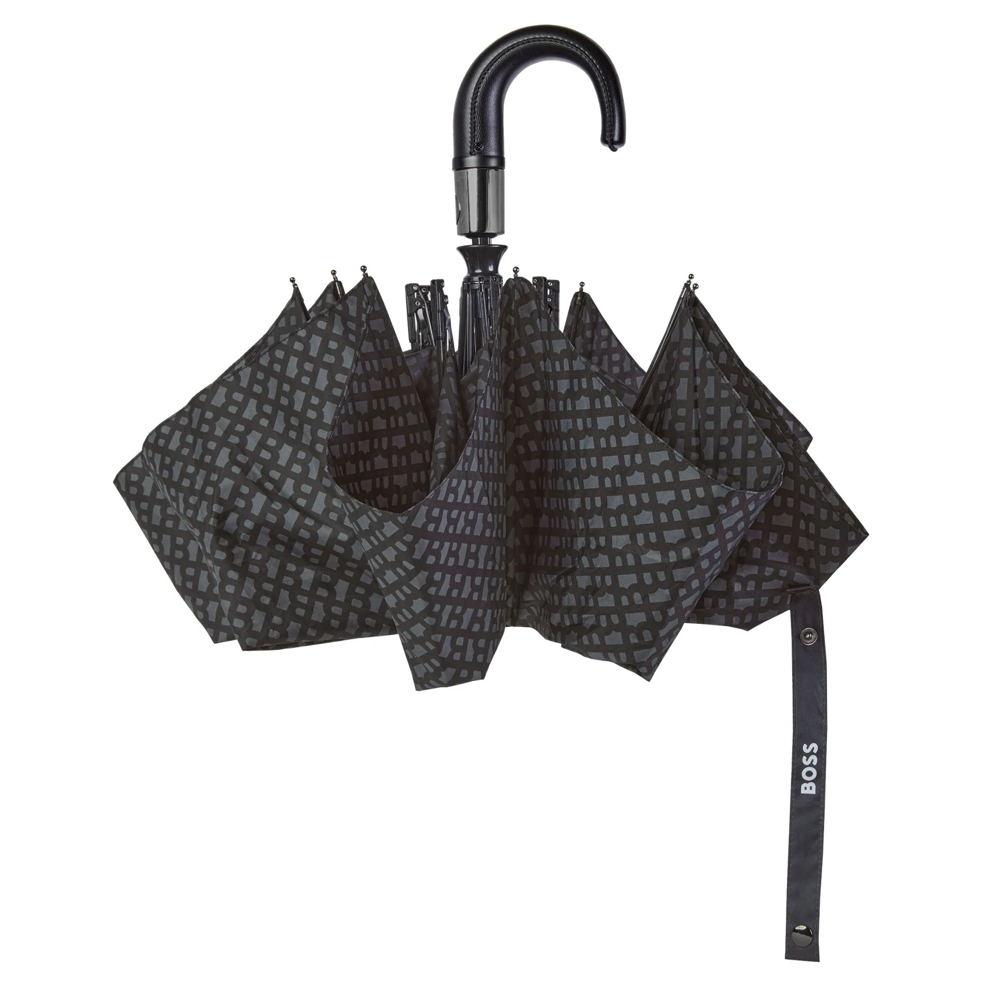BOSS Monogramme - Regenschirm 103 cm (dark grey) - Image 5