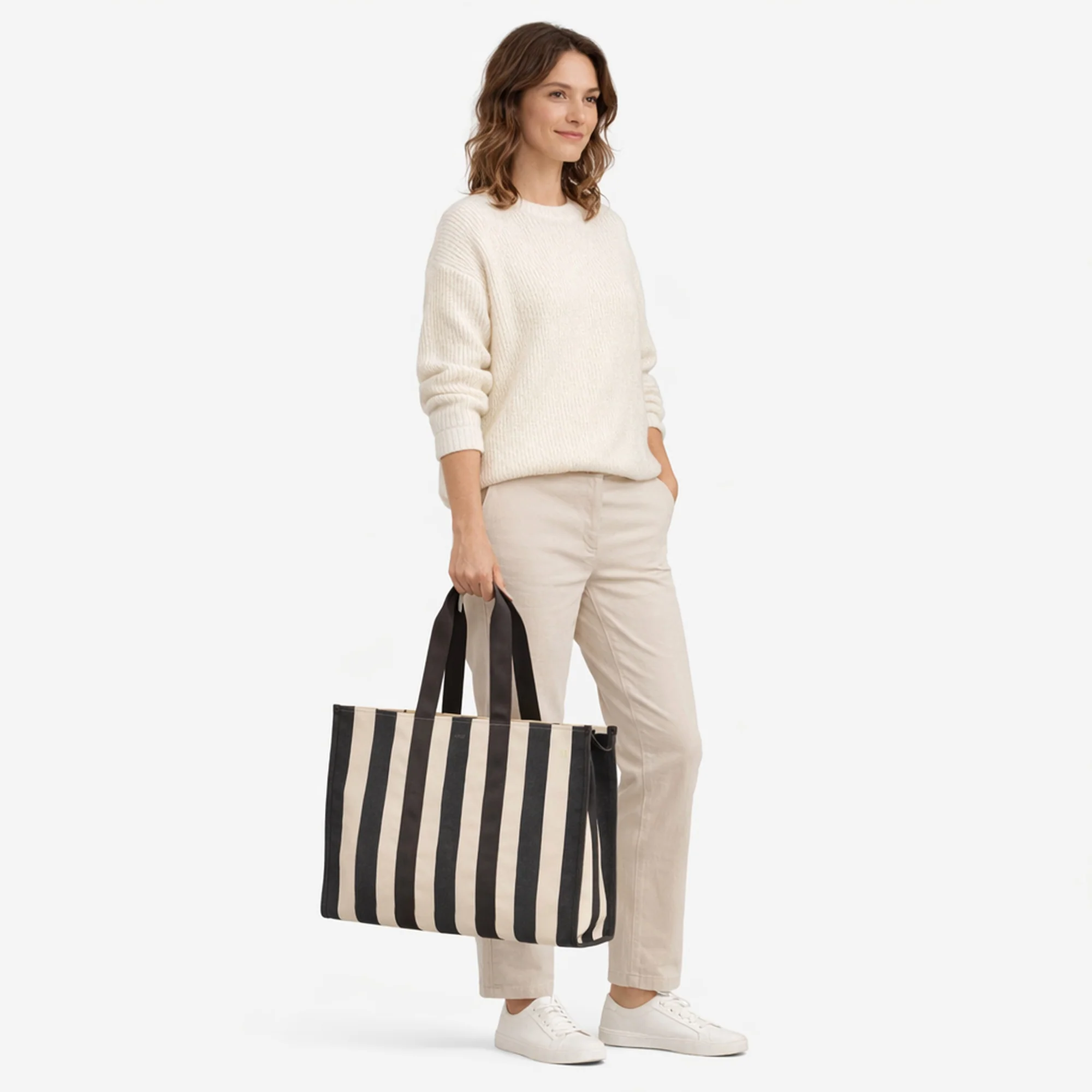 BOSS Sandy Big Tote ST - Shopper 50 cm (natural) - Image 7