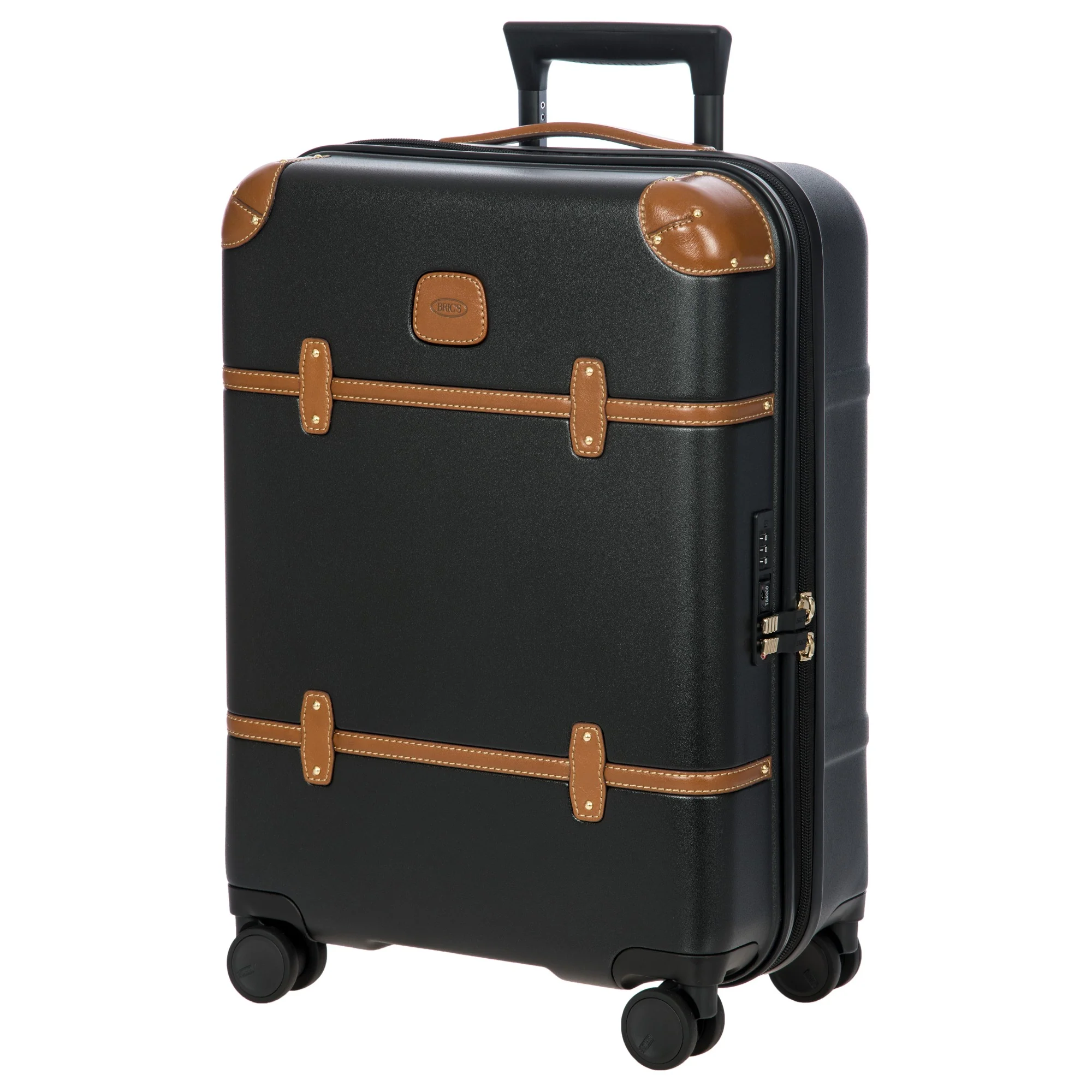 Brics Bellagio - 4-Rollen-Kabinentrolley 55 cm recycelt (black/tan) - Image 2