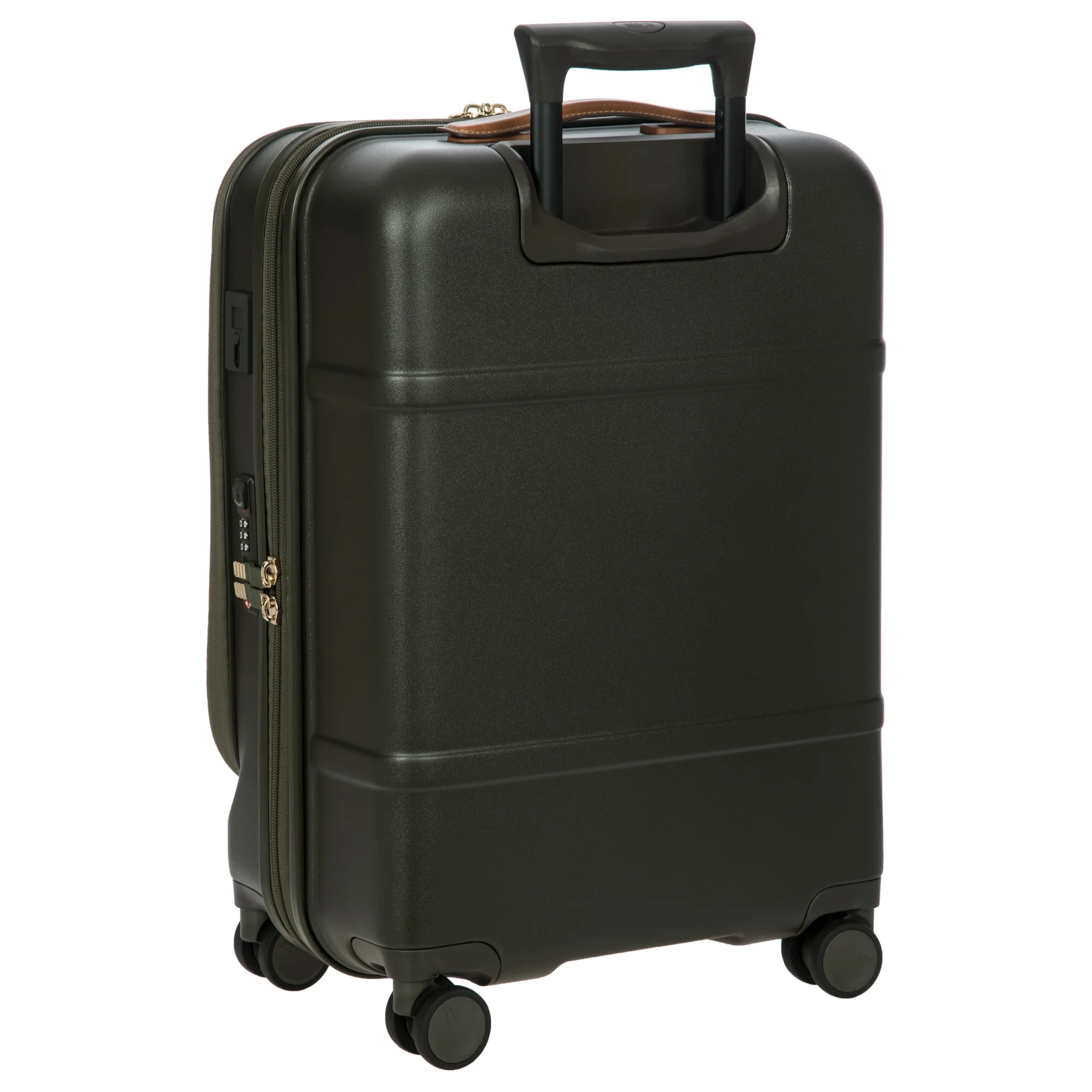 Brics Bellagio - 4-Rollen-Kabinentrolley mit Vortasche 55 cm erw. recycelt (olive) - Image 3