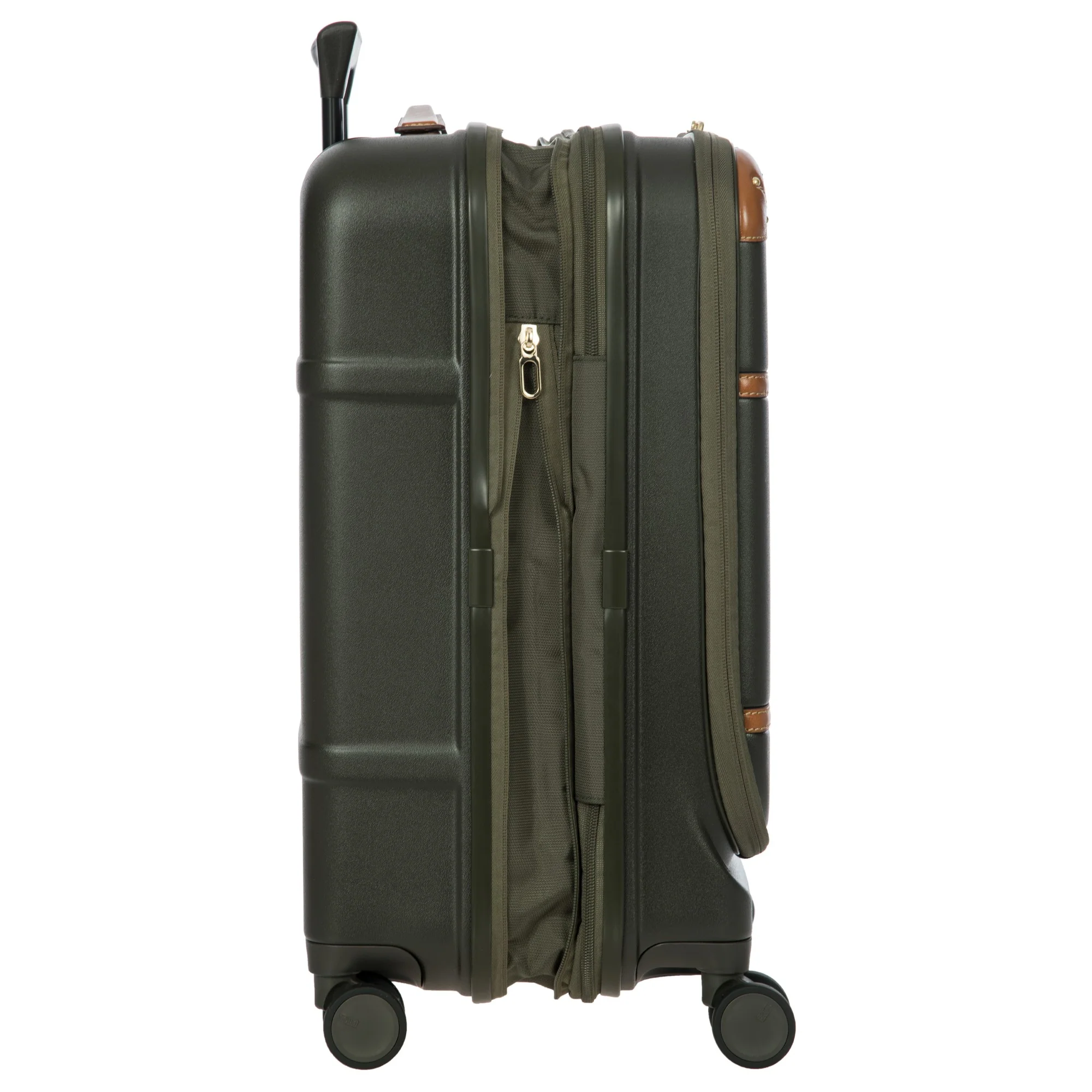 Brics Bellagio - 4-Rollen-Kabinentrolley mit Vortasche 55 cm erw. recycelt (olive) - Image 8