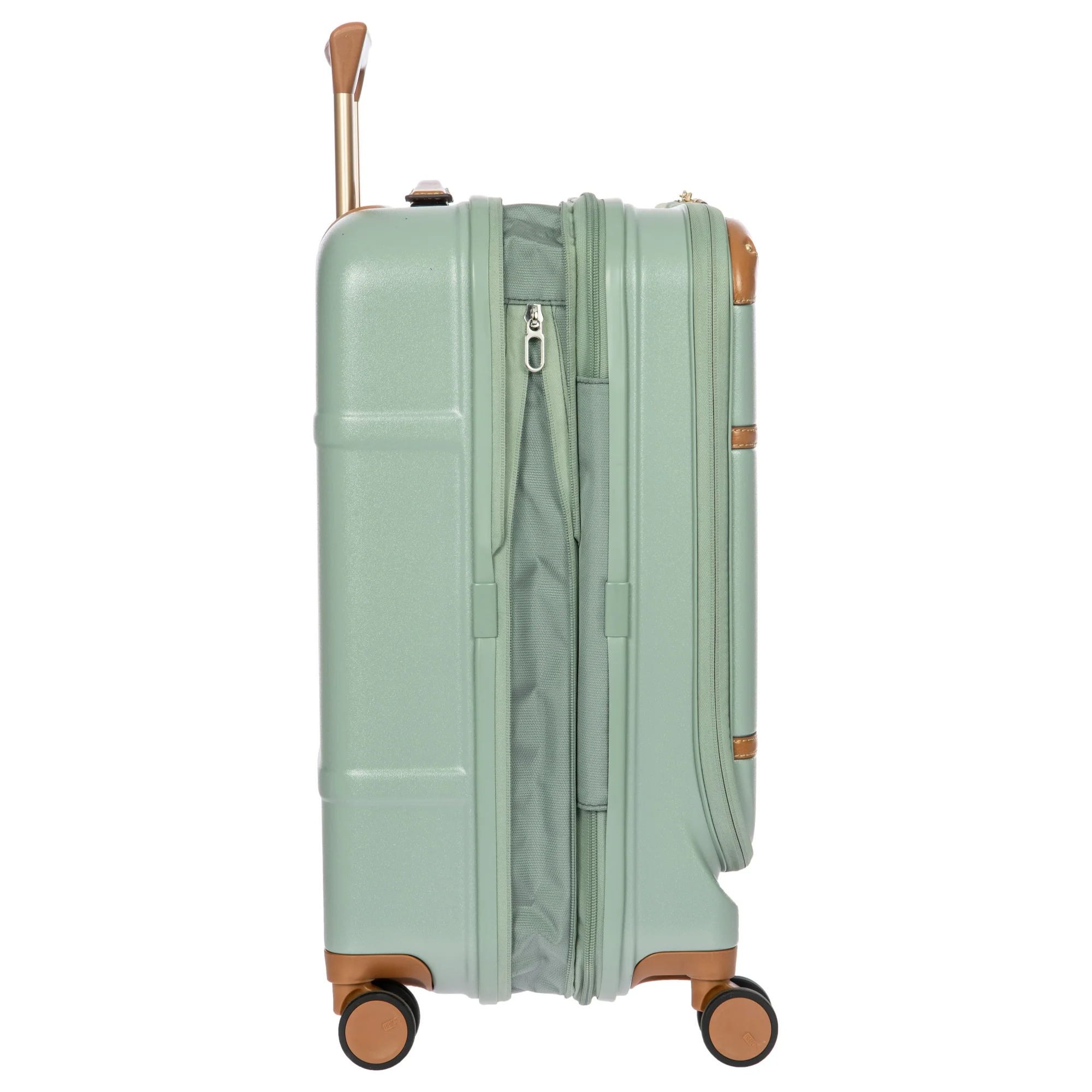Brics Bellagio - 4-Rollen-Kabinentrolley mit Vortasche S 55 cm erw. USB (eucalyptus) - Image 6
