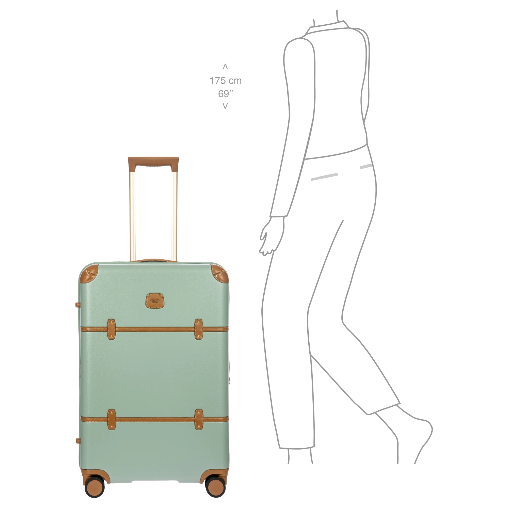 Brics Bellagio - 4-Rollen-Trolley 70.5 cm erw. (eucalyptus) - Image 10