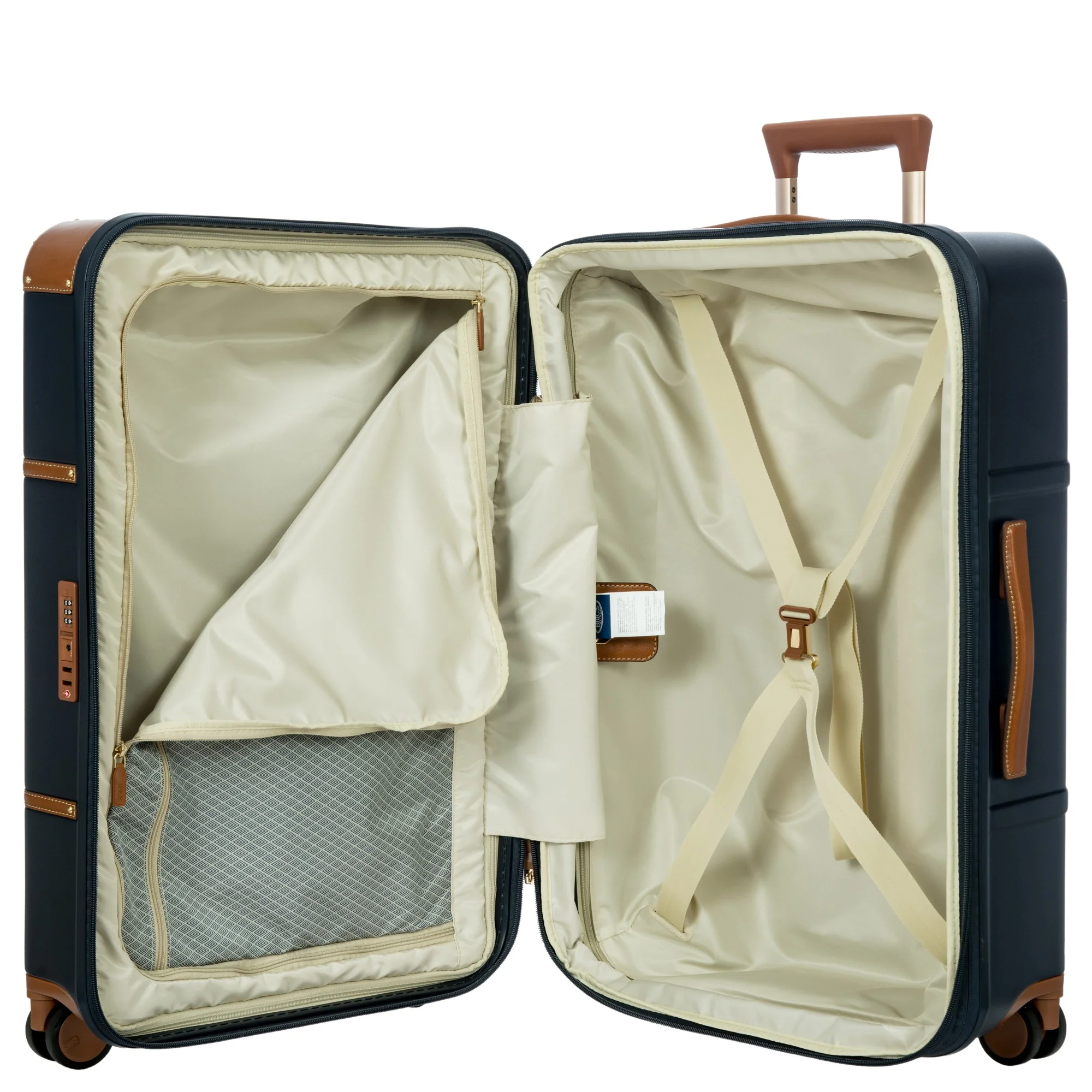 Brics Bellagio - 4-Rollen-Trolley 70.5 cm erw. recycelt (blue/tan) - Image 8