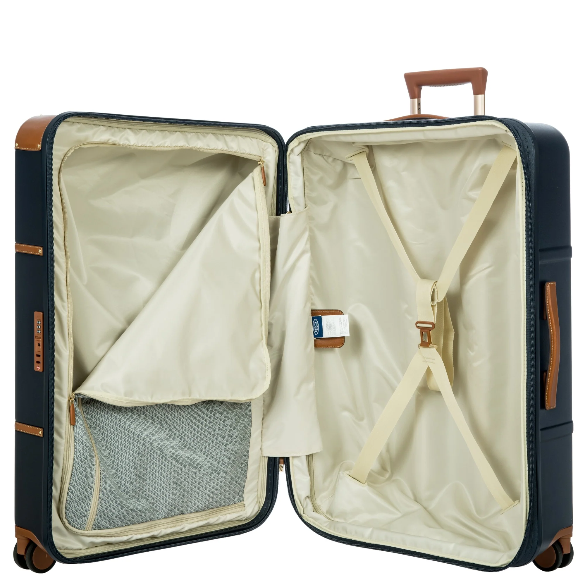 Brics Bellagio - 4-Rollen-Trolley 76 cm erw. recycelt (blue/tan) - Image 7