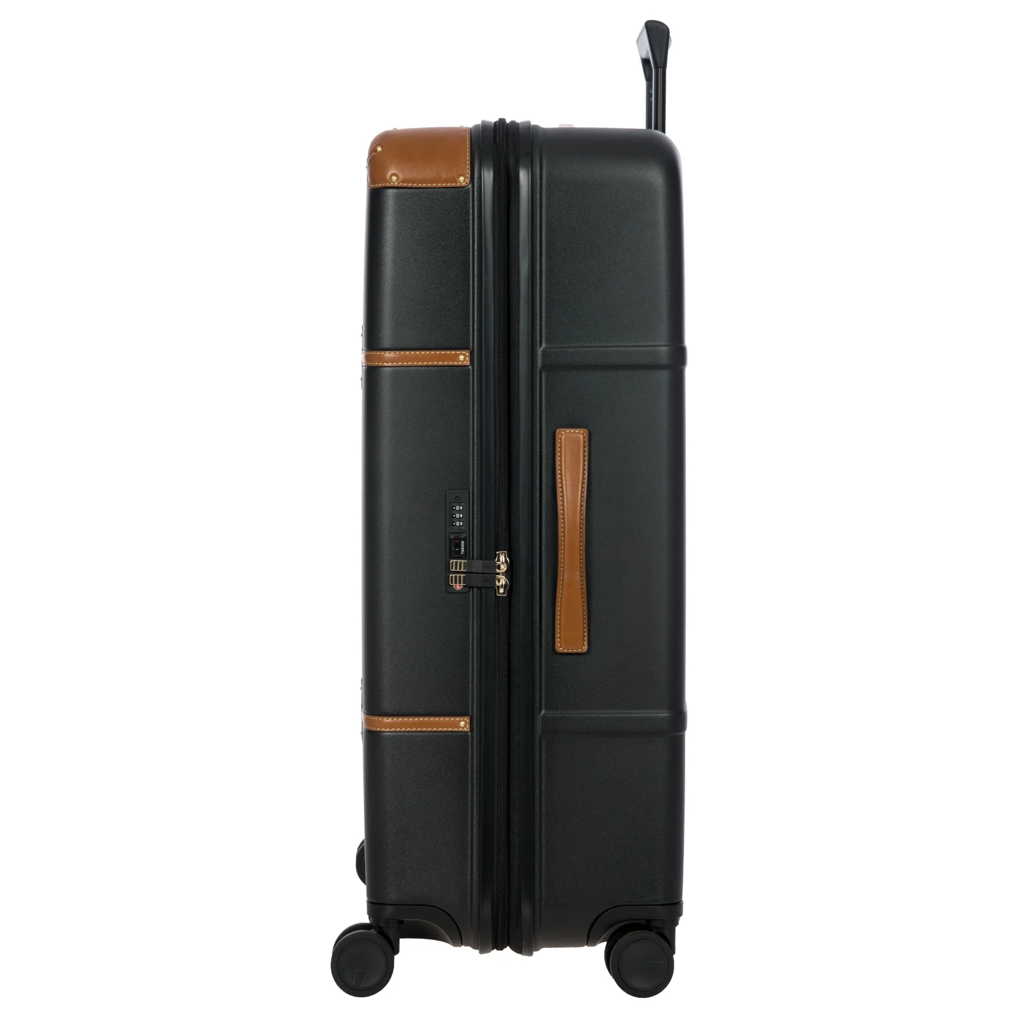 Brics Bellagio - 4-Rollen-Trolley 82 cm erw. recycelt (black/tan) - Image 4