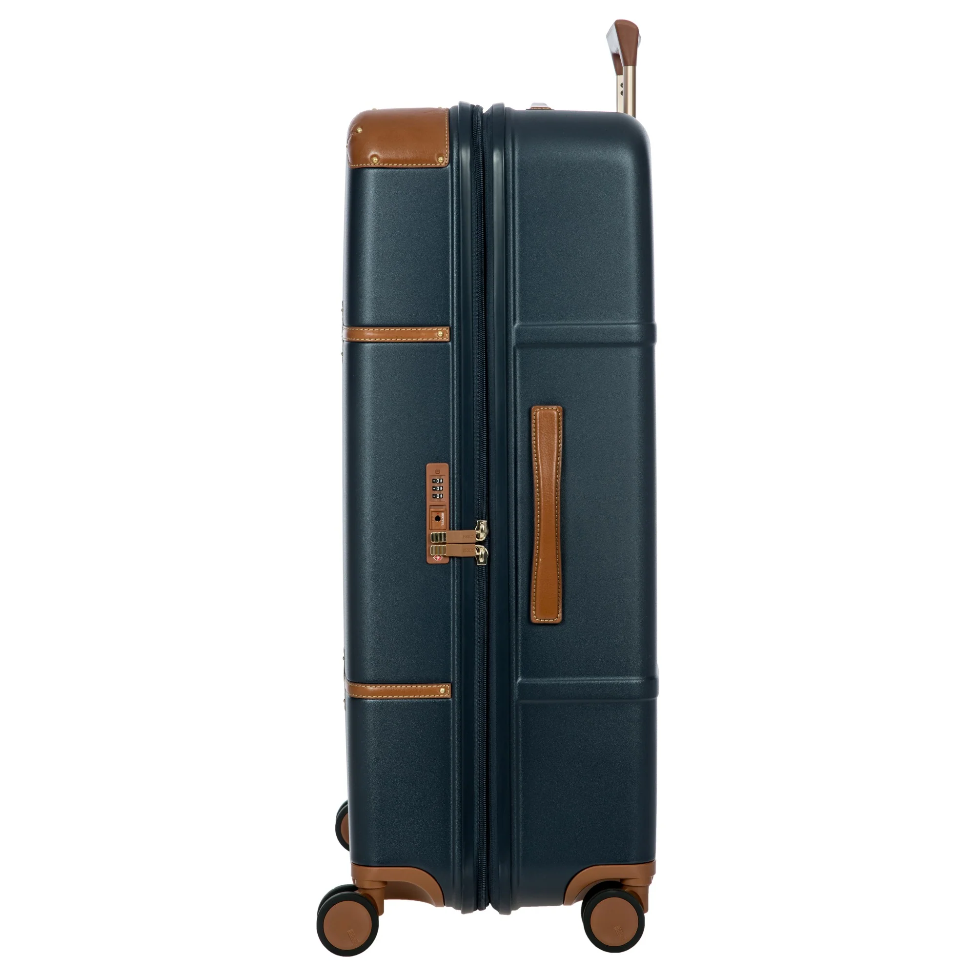 Brics Bellagio - 4-Rollen-Trolley 82 cm erw. recycelt (blue/tan) - Image 4