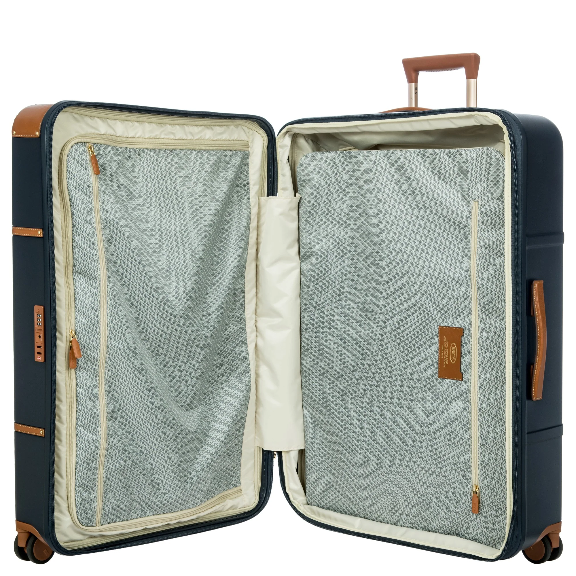 Brics Bellagio - 4-Rollen-Trolley 82 cm erw. recycelt (blue/tan) - Image 6