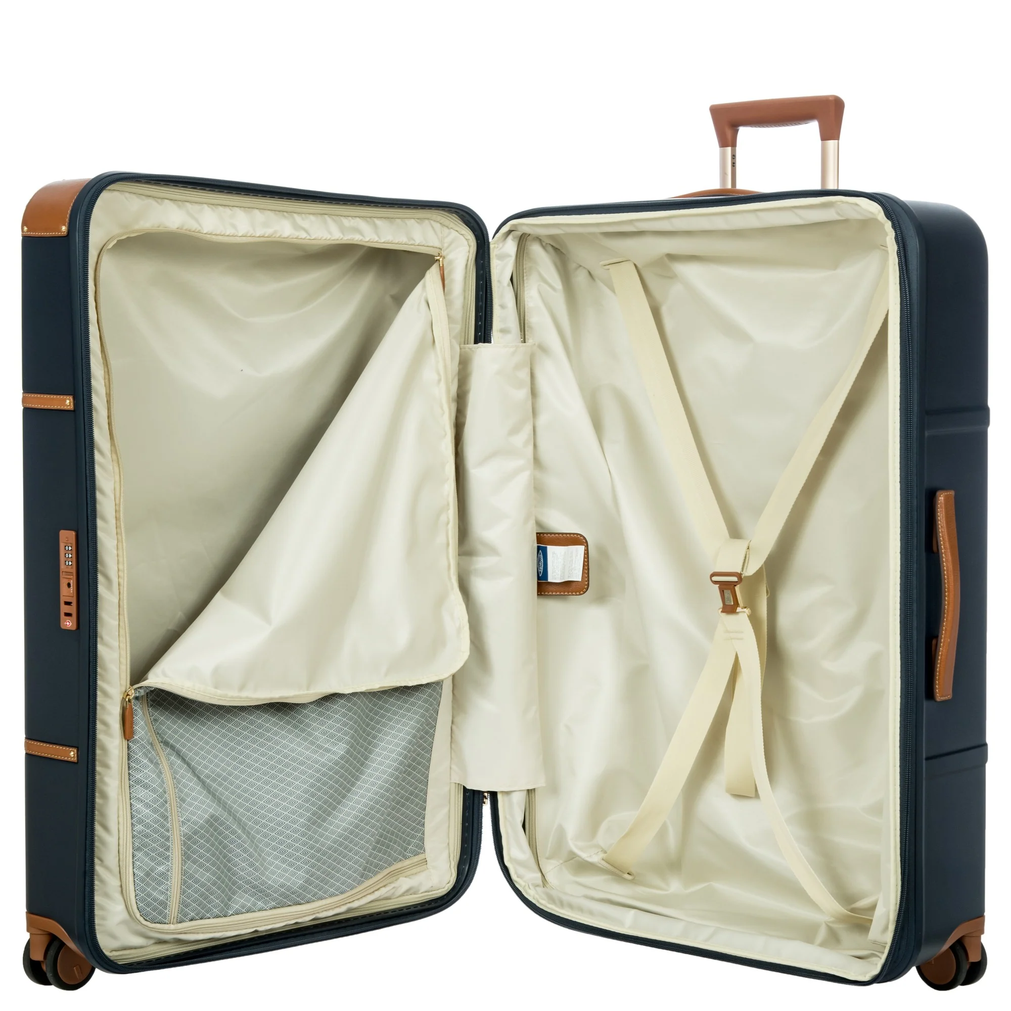Brics Bellagio - 4-Rollen-Trolley 82 cm erw. recycelt (blue/tan) - Image 7
