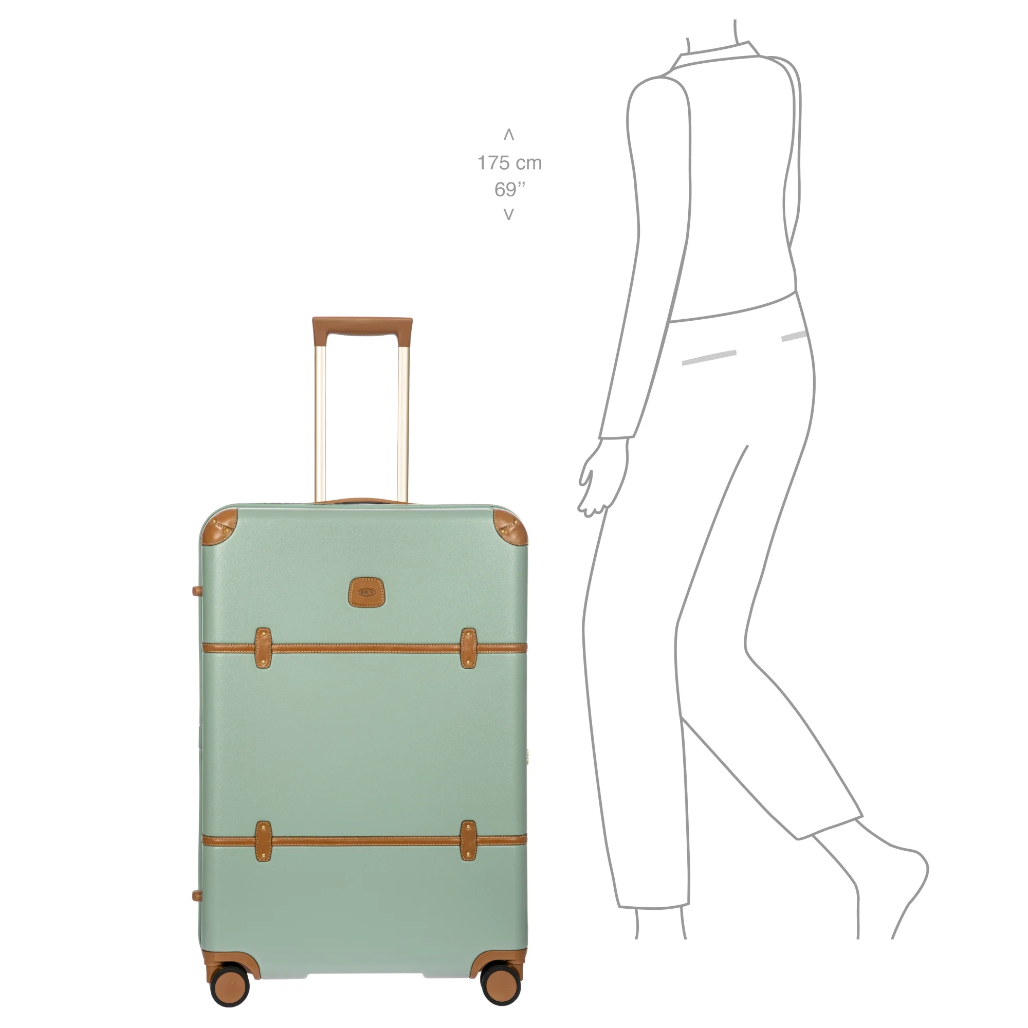 Brics Bellagio - 4-Rollen-Trolley L 76 cm erw. (eucalyptus) - Image 11