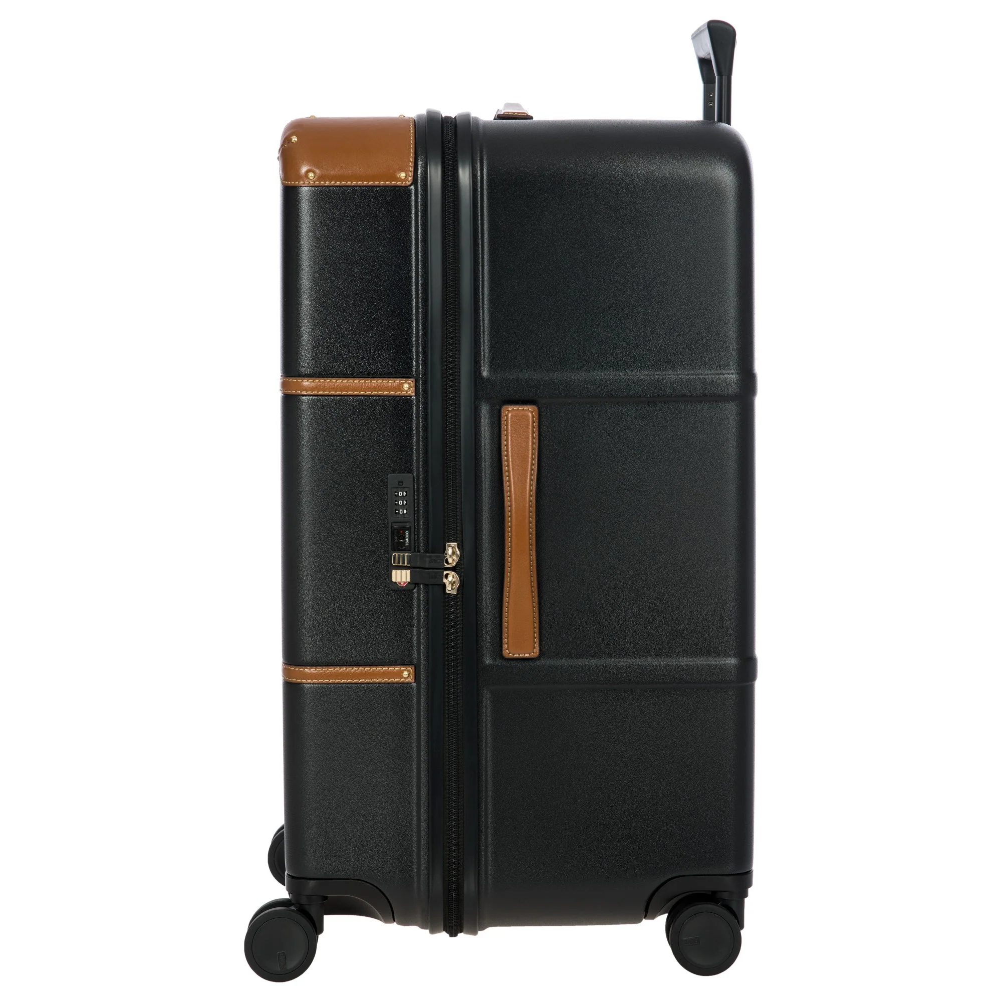 Brics Bellagio Trunk - 4-Rollen-Trolley 74 cm recycelt (black/tan) - Image 4