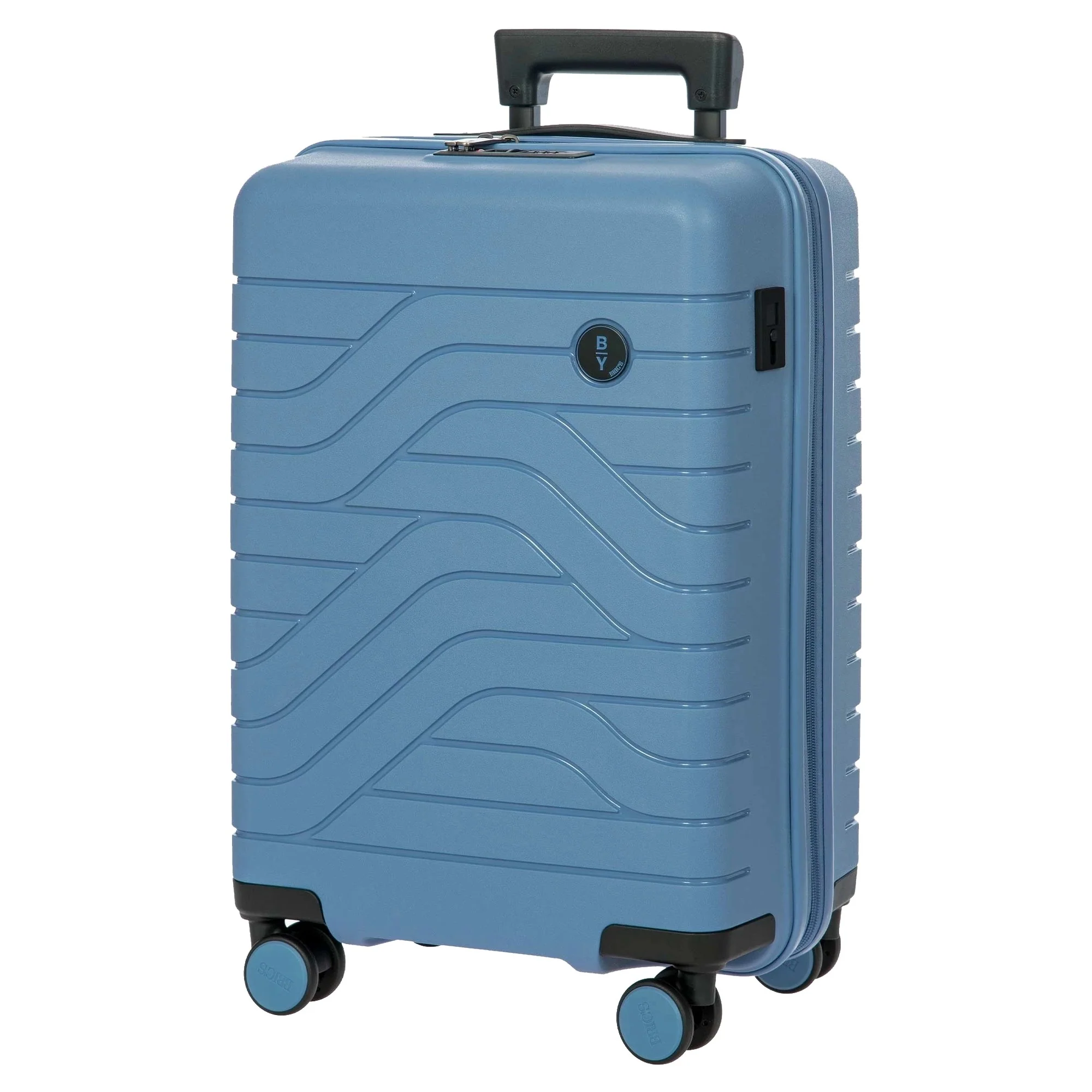 Brics BY Ulisse - 4-Rollen-Kabinentrolley 55 cm  erw. (grey blue) - Image 2