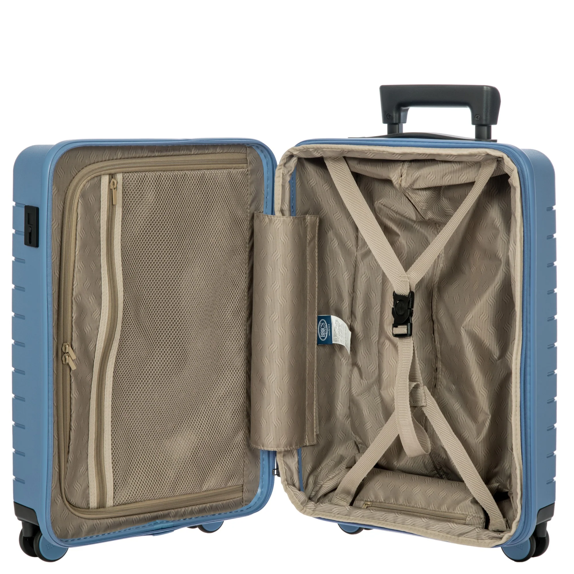 Brics BY Ulisse - 4-Rollen-Kabinentrolley 55 cm (grey blue) - Image 5