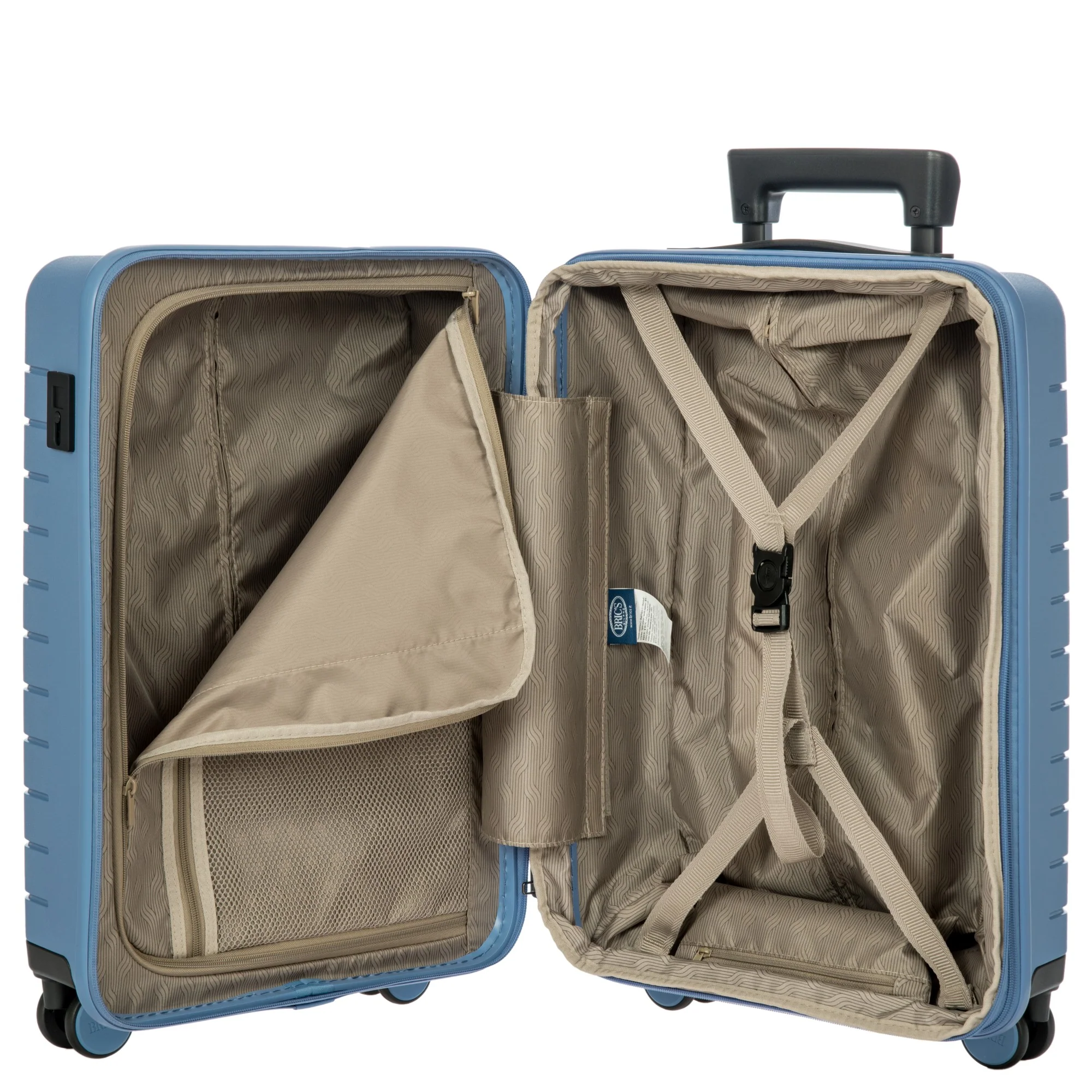 Brics BY Ulisse - 4-Rollen-Kabinentrolley 55 cm (grey blue) - Image 6