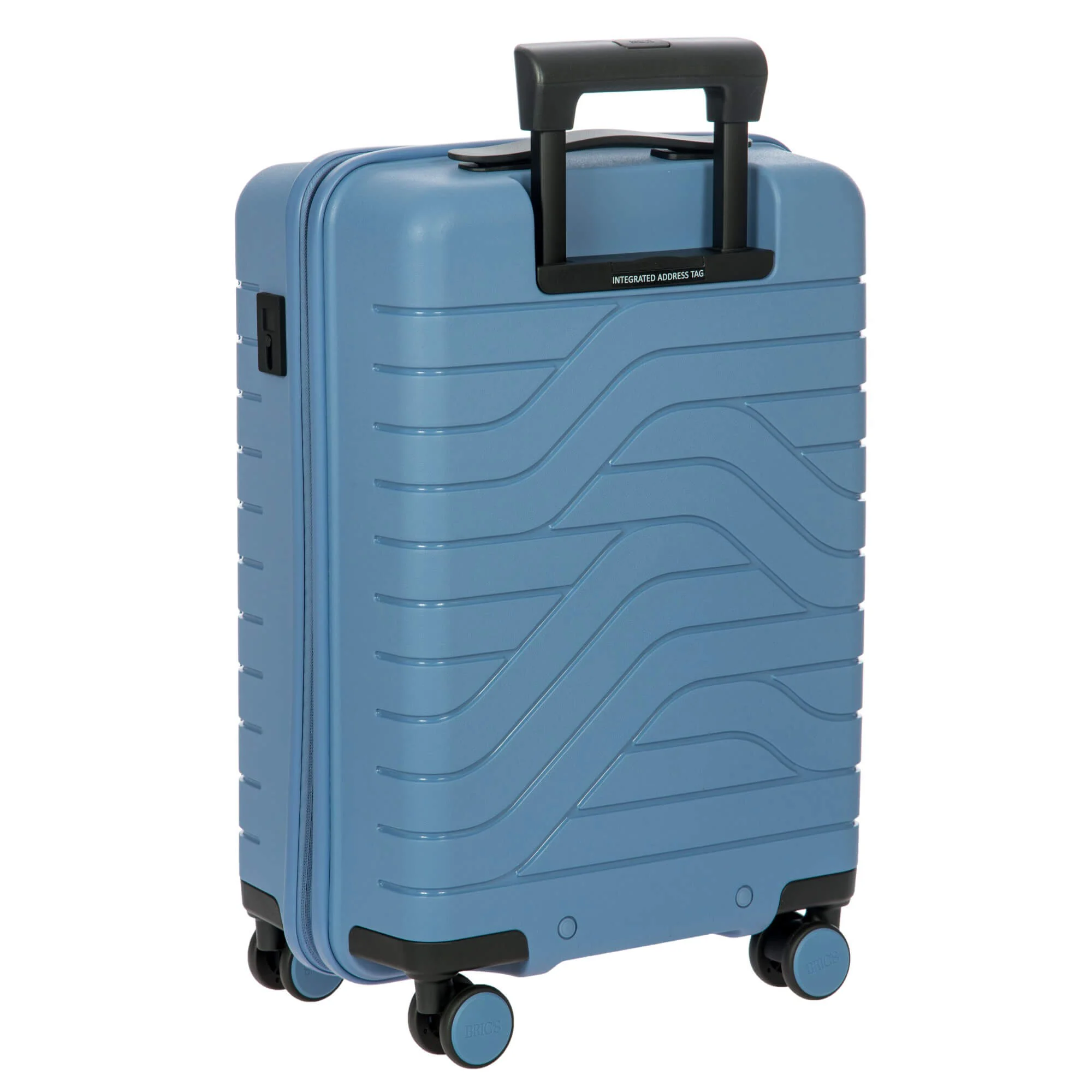 Brics BY Ulisse - 4-Rollen-Kabinentrolley mit Vortasche 55 cm erw. USB (grey blue) - Image 4
