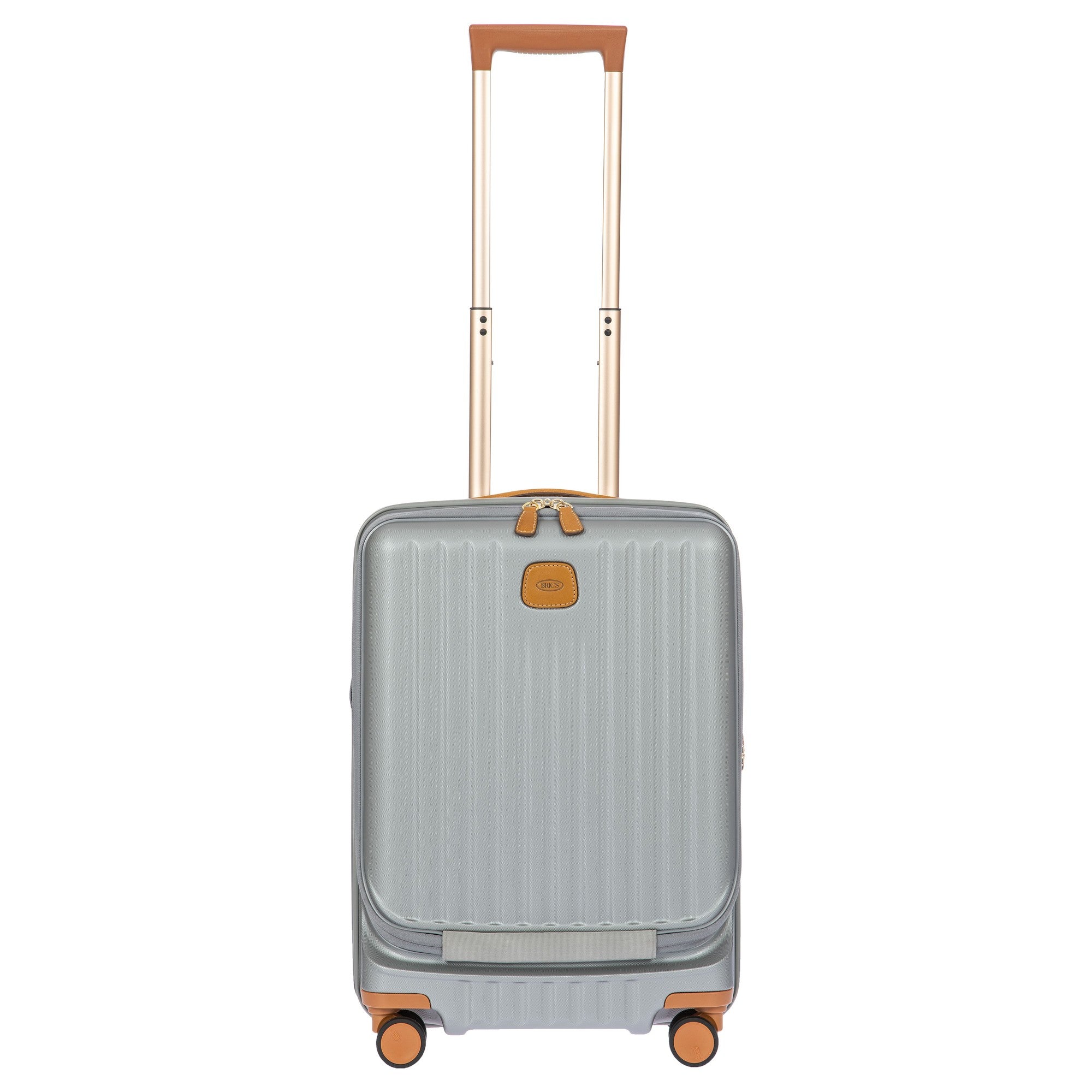 Brics Capri - 4-Rollen-Kabinentrolley mit Vortasche 55 cm (silver)