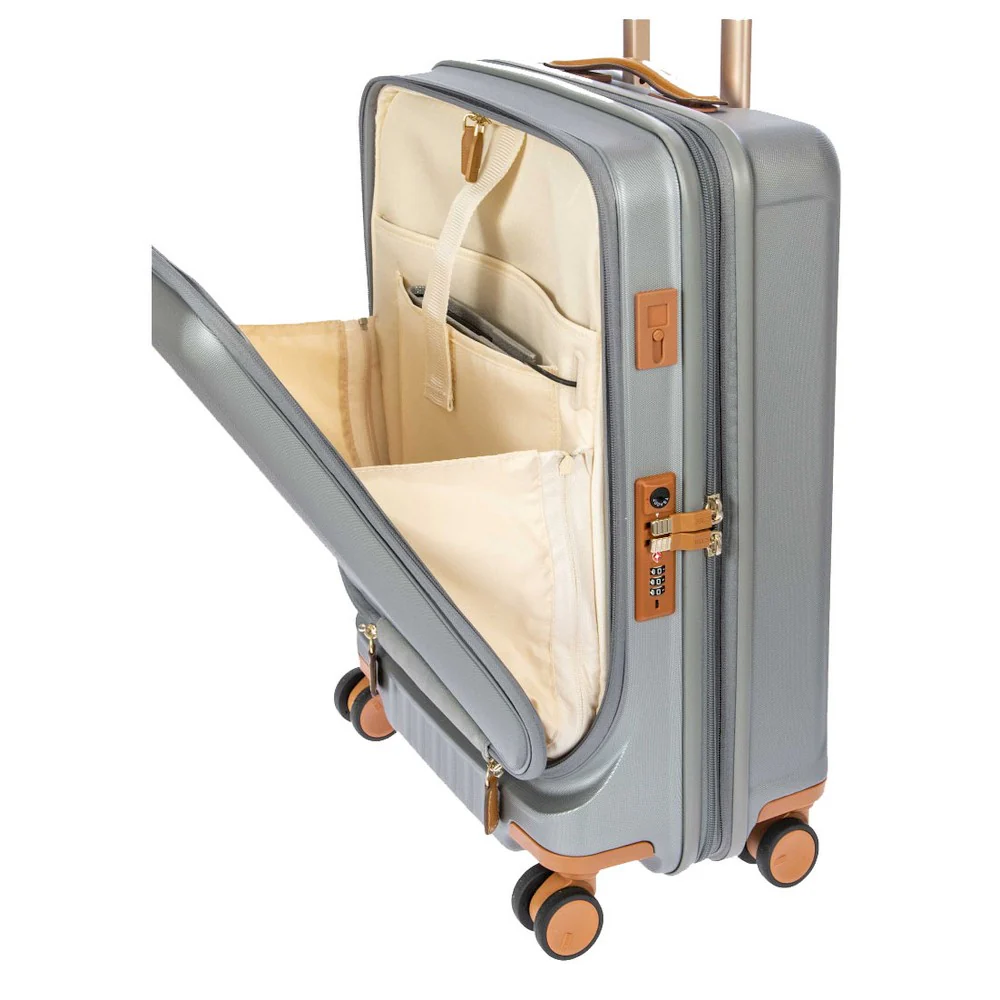 Brics Capri - 4-Rollen-Kabinentrolley mit Vortasche 55 cm (silver) - Image 7