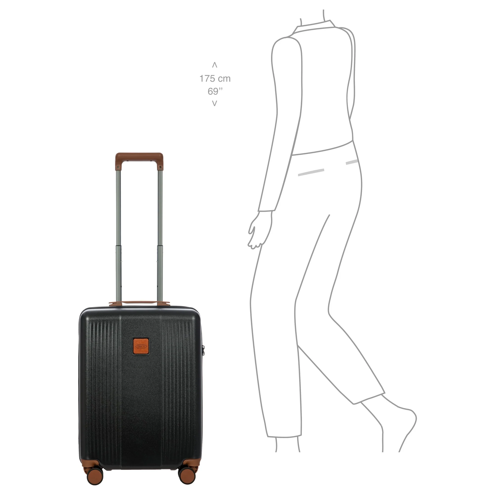 Brics Ferrara - 4-Rollen-Kabinentrolley S 55 cm (black) - Image 9