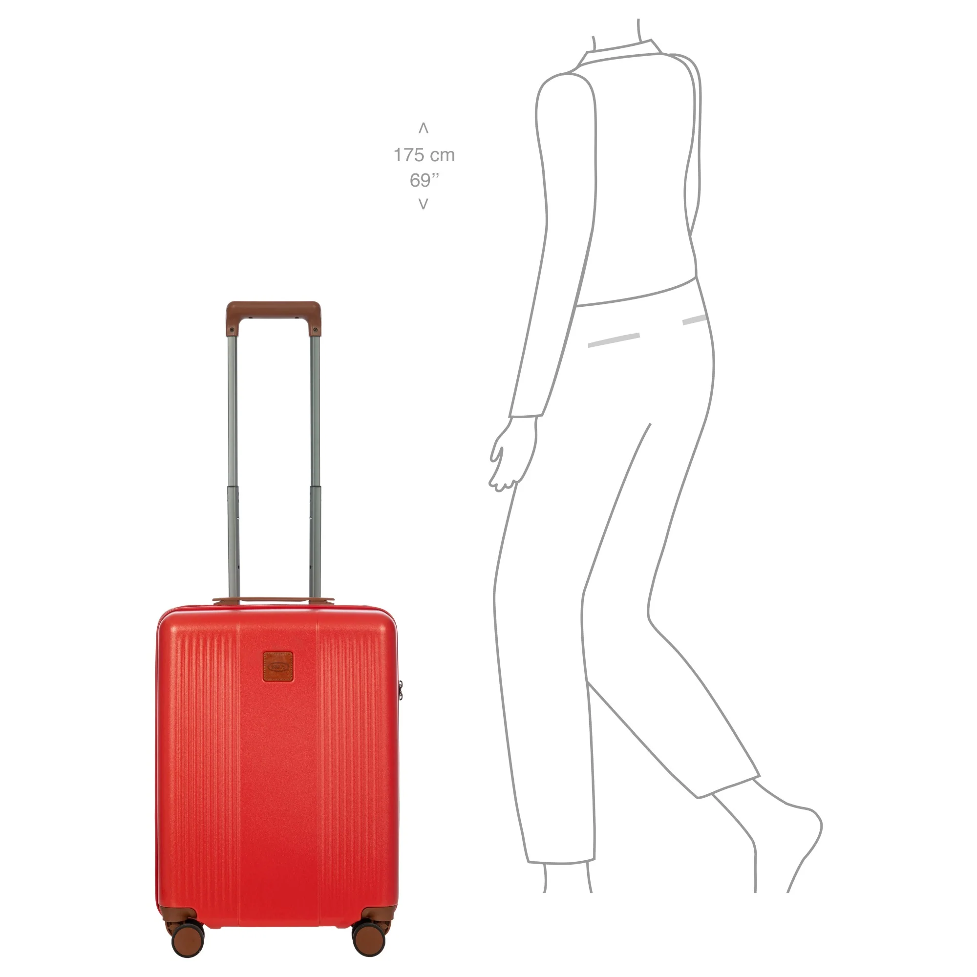 Brics Ferrara - 4-Rollen-Kabinentrolley S 55 cm (red) - Image 9