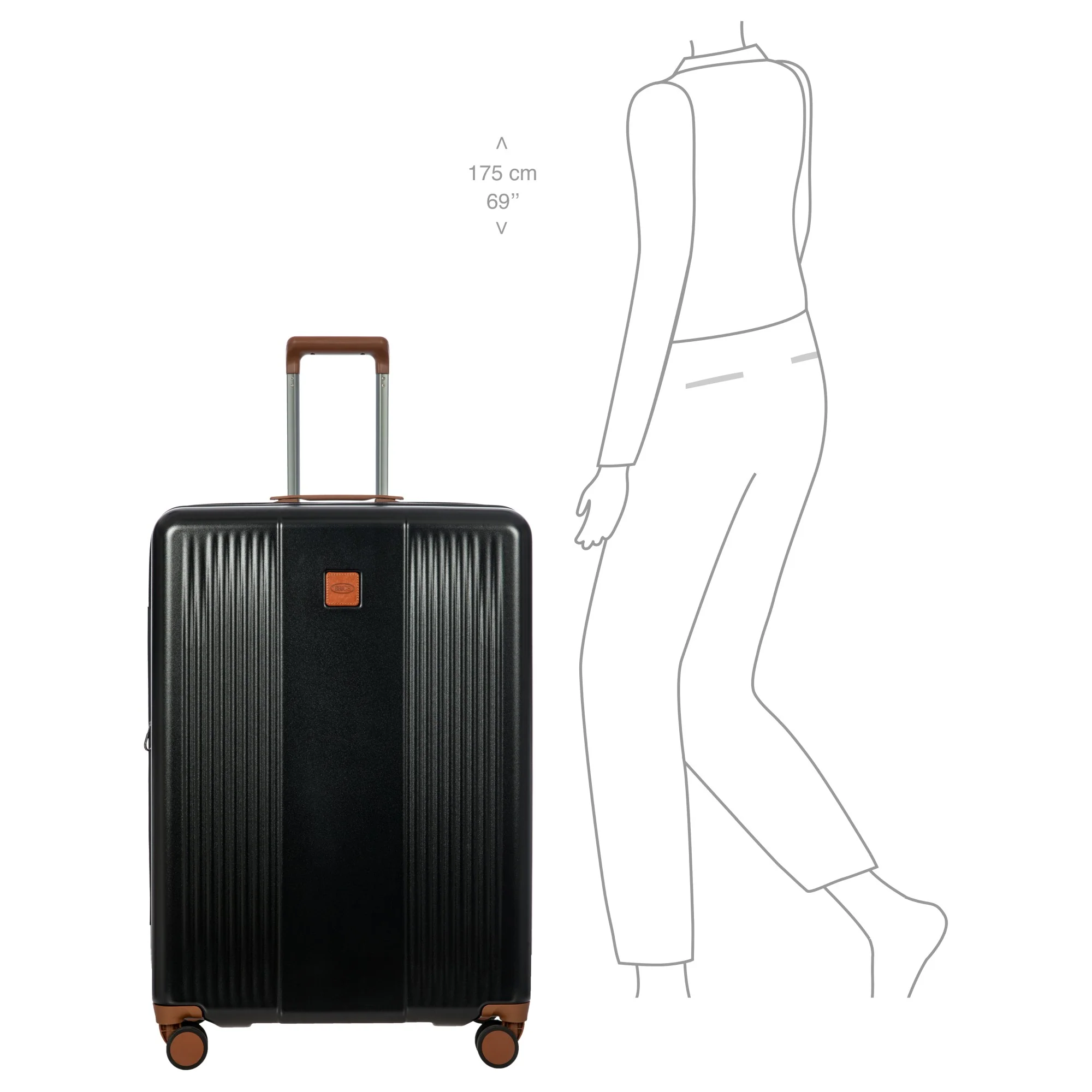 Brics Ferrara - 4-Rollen-Trolley L 77 cm erw. (black) - Image 10